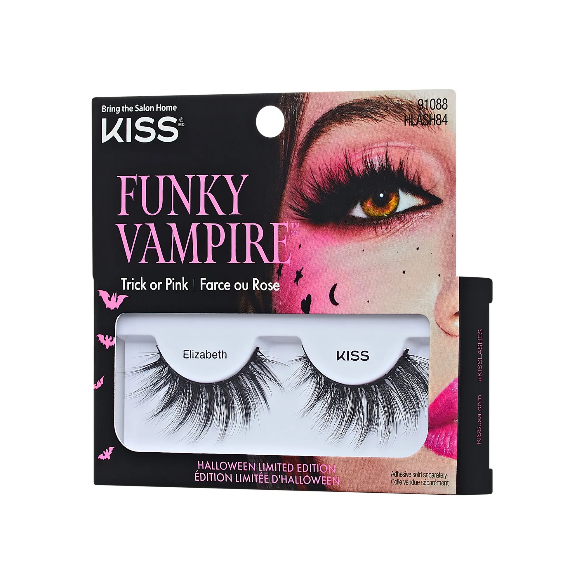 How to Apply Kiss Halloween Lashes for a Spooky Eye Look