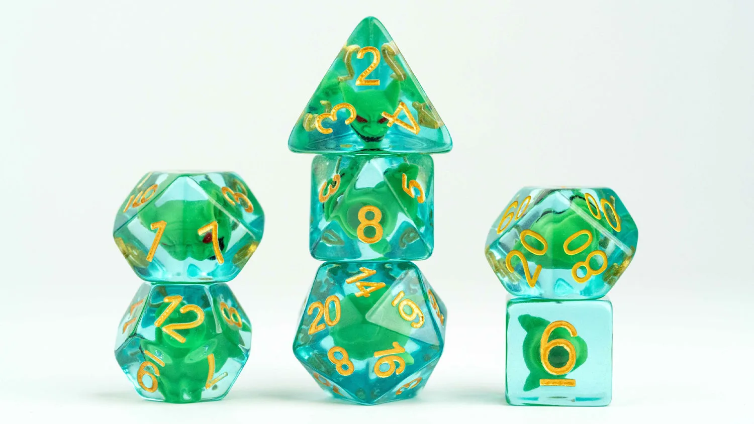 Set de dados Paizo Pathfinder Goblin Inclusion de 16 mm