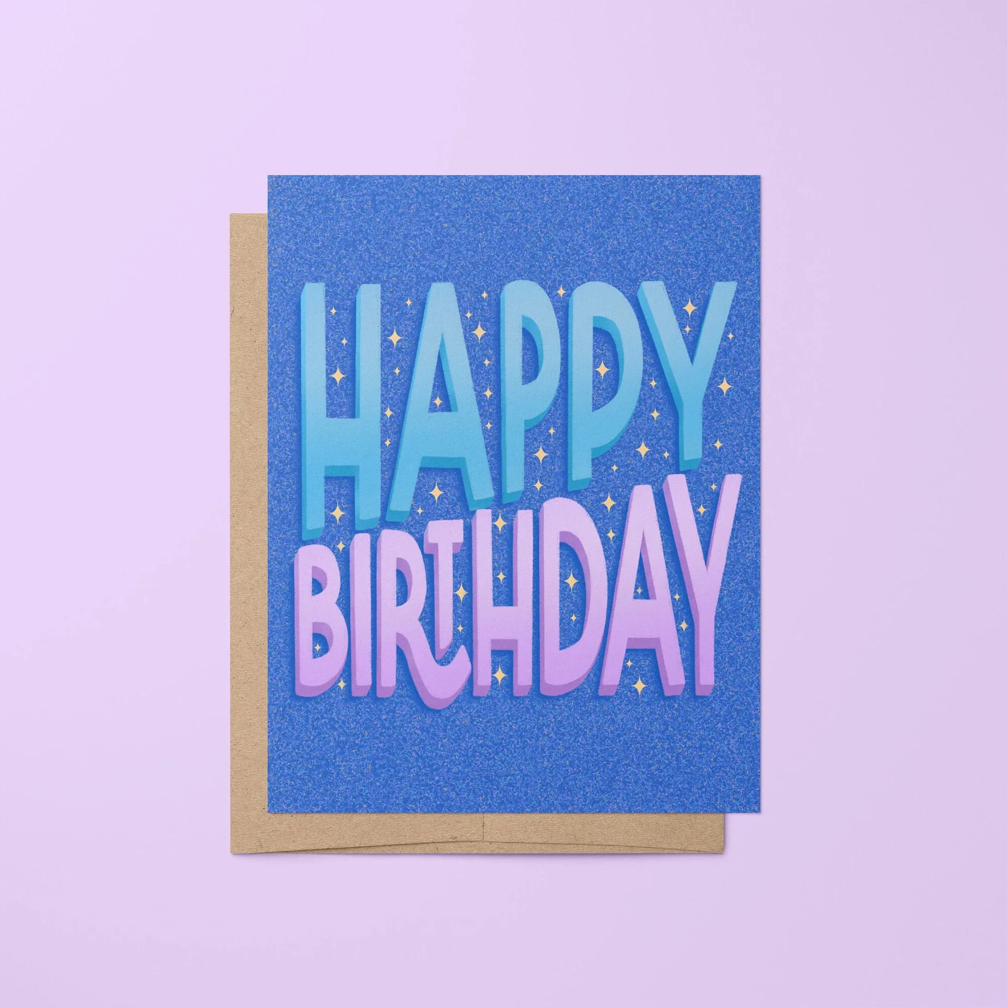 Happy Birthday card - Sparkles