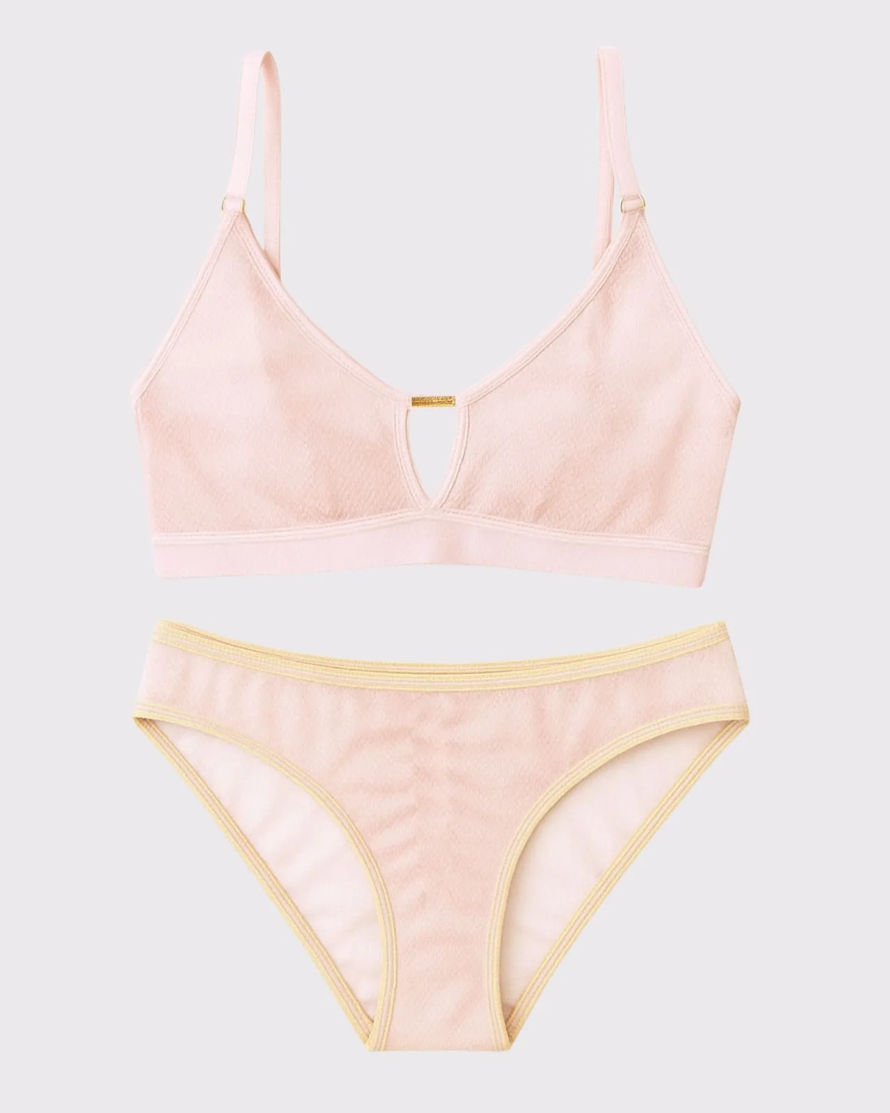 Victoria 網眼鏤空胸罩與短褲套裝