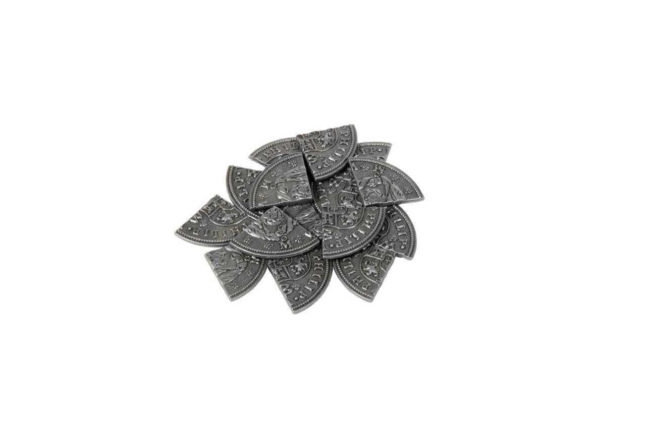 Pieces of Eight Themed Gaming Coins - Small 20mm (15-Pack)