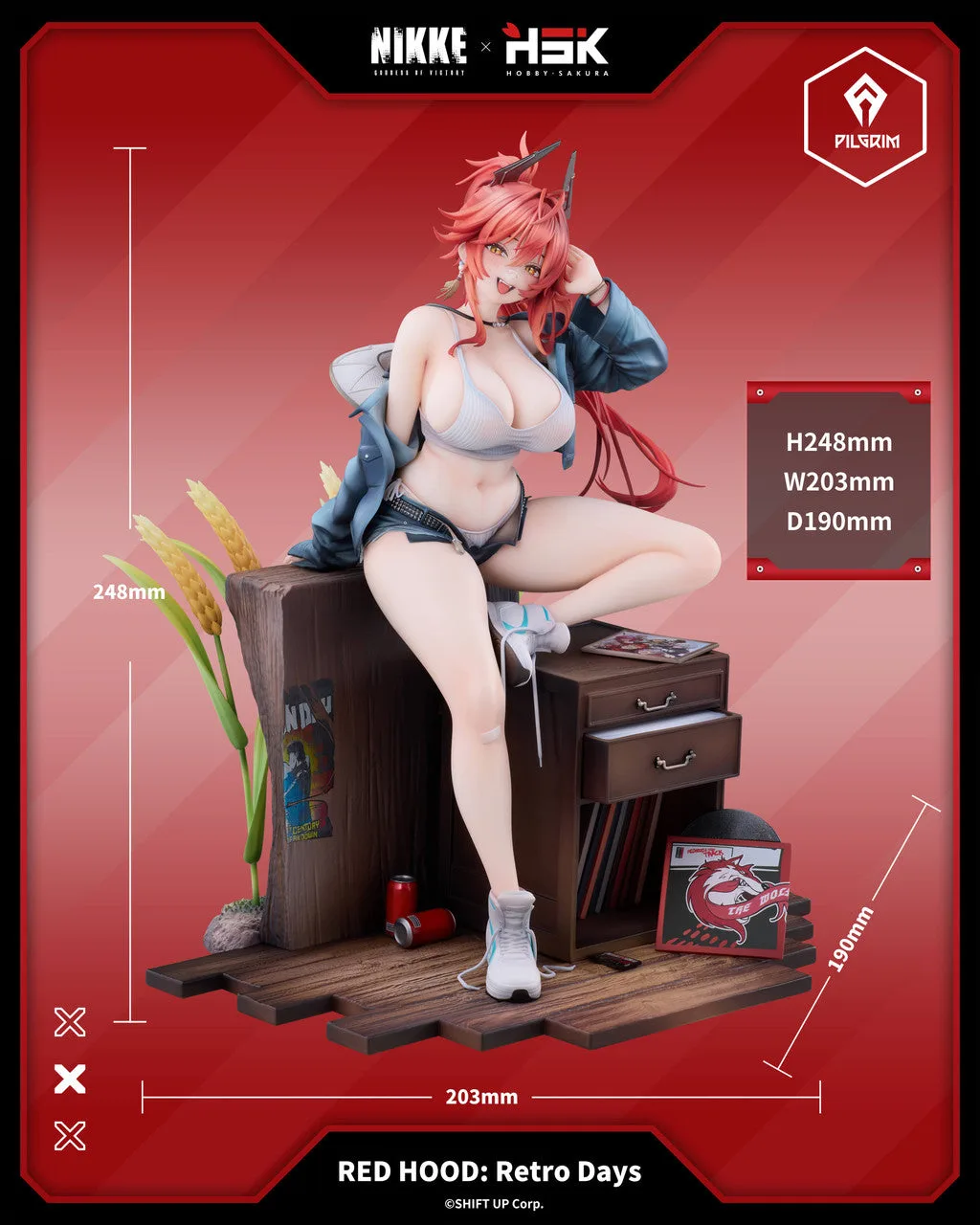 【予約販売】Hobby Sakura - PVC - 勝利の女神:NIKKE レッドフード レトロデイズ 1/7フィギュア(ライセンス商品)