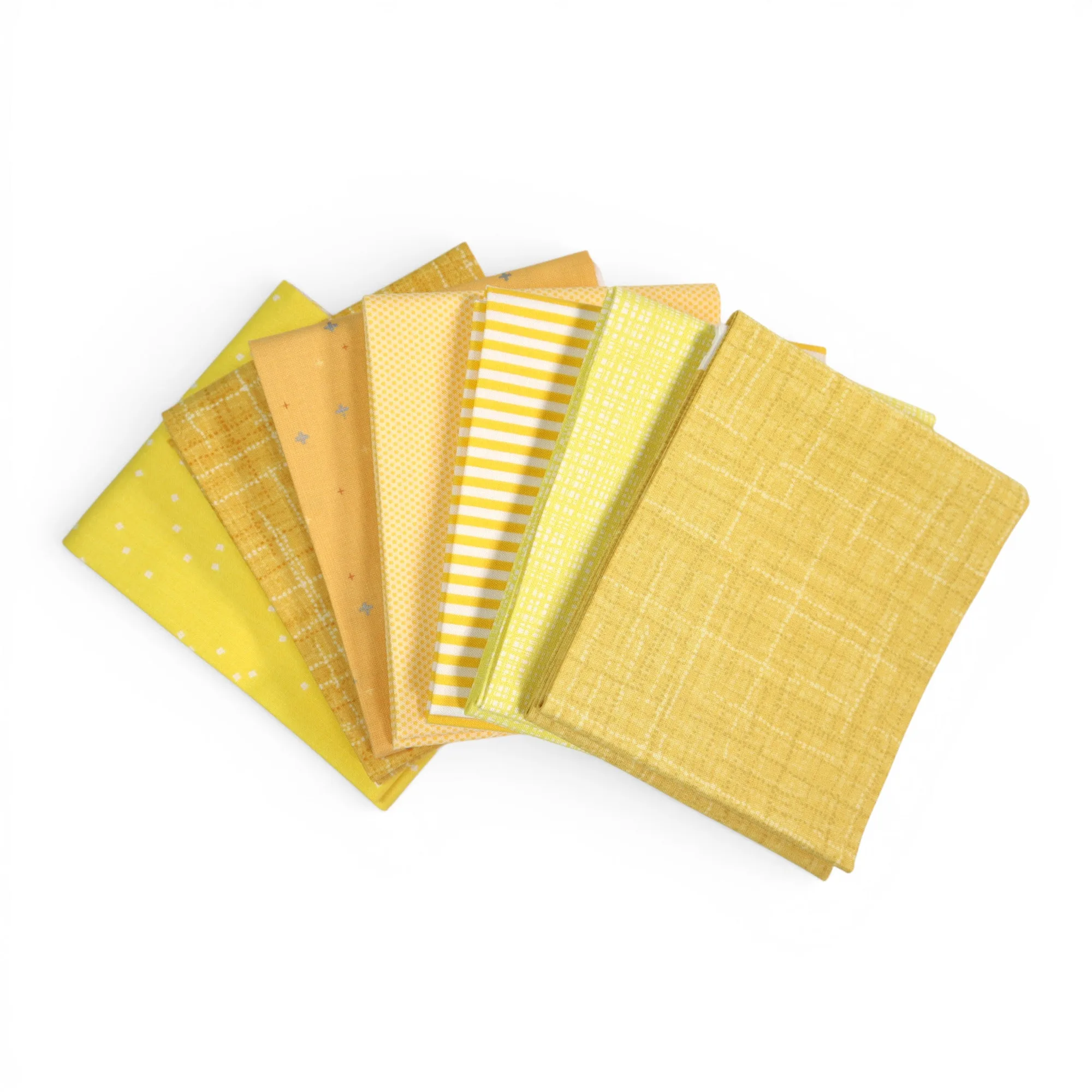 Yellow (7) Piece Fat Quarter Bundle
