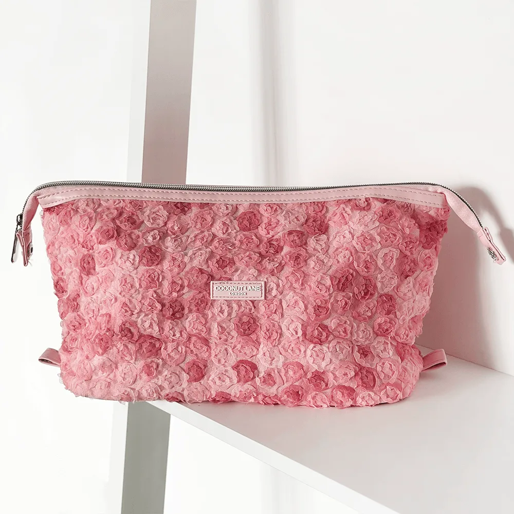 Peony Pup ausziehbarer Make-up-Beutel - von Coconut Lane