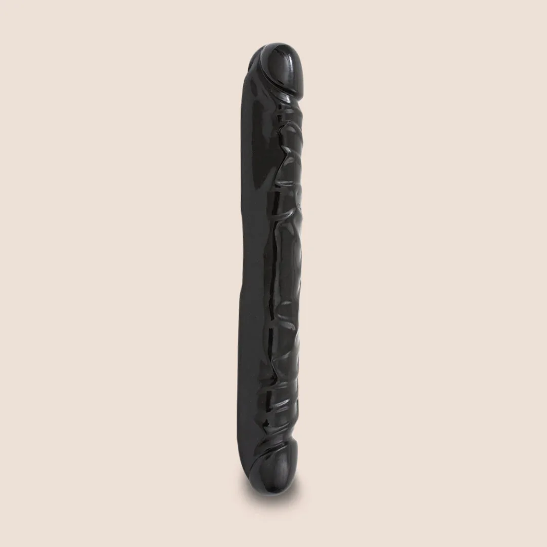Jr. Veined Double Header | 12" double dildo with realistic heads