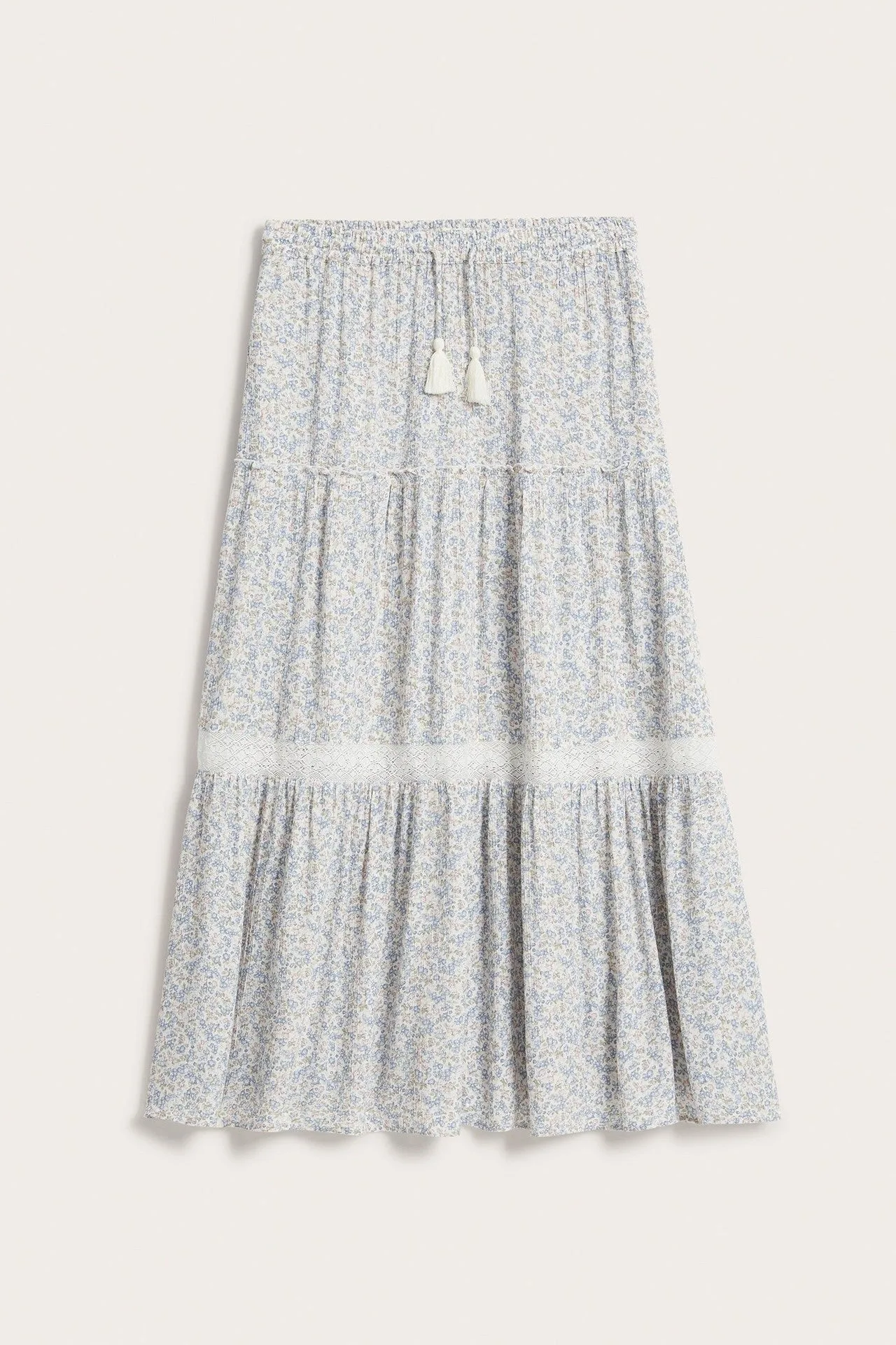 Women's long floral skirt