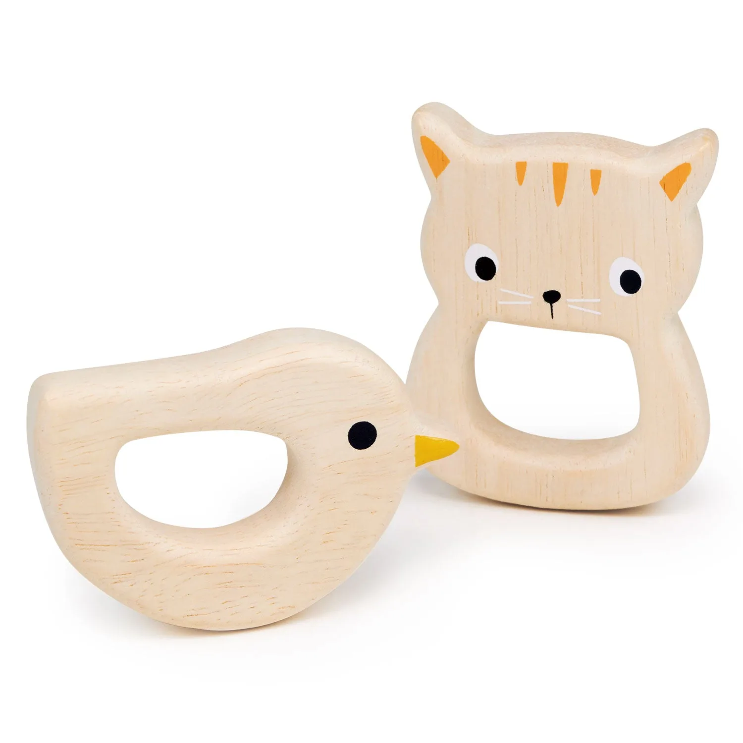 Wooden Bird & Kitten Teether Care and Safety