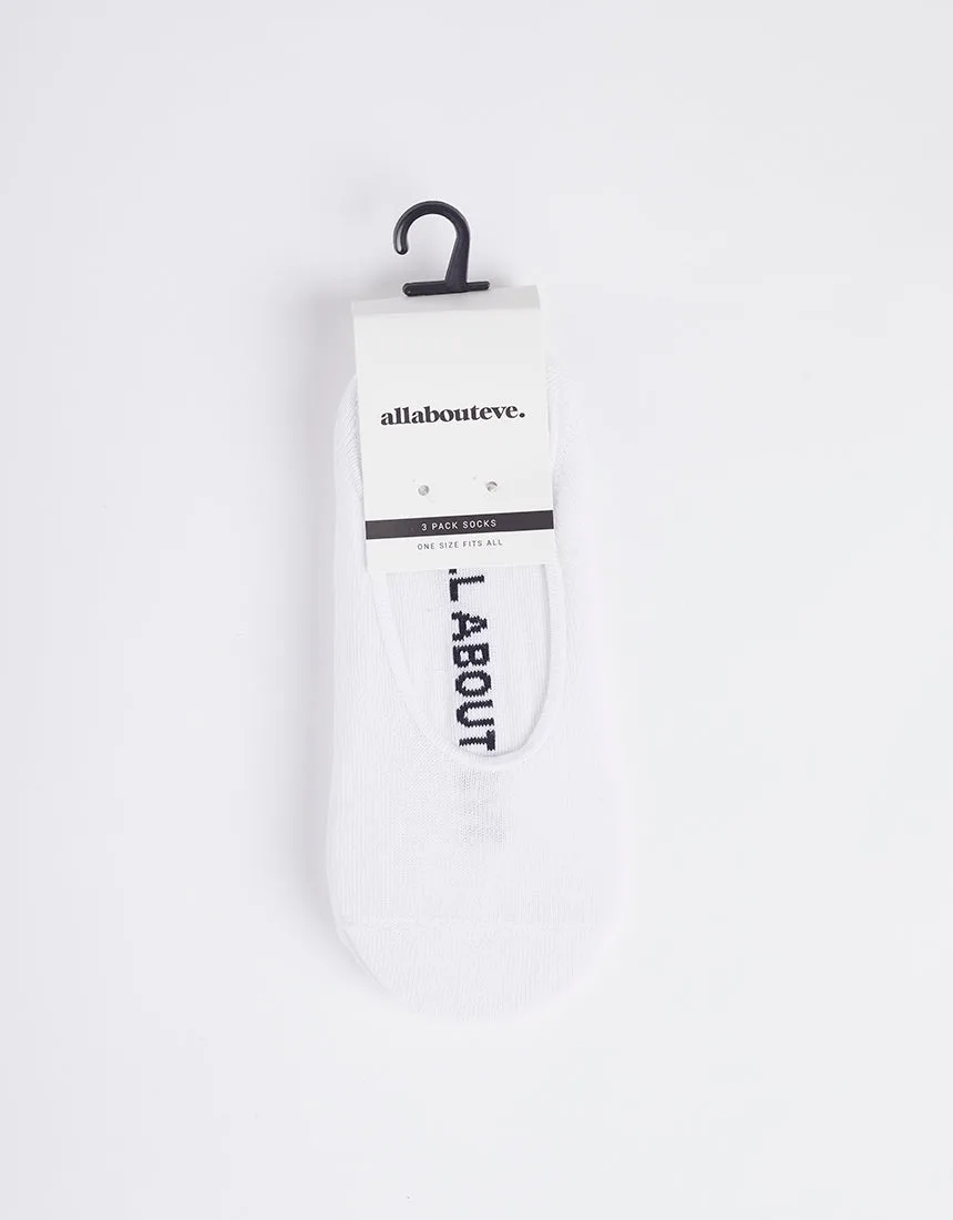 Aae Sockettes 3 Pack White