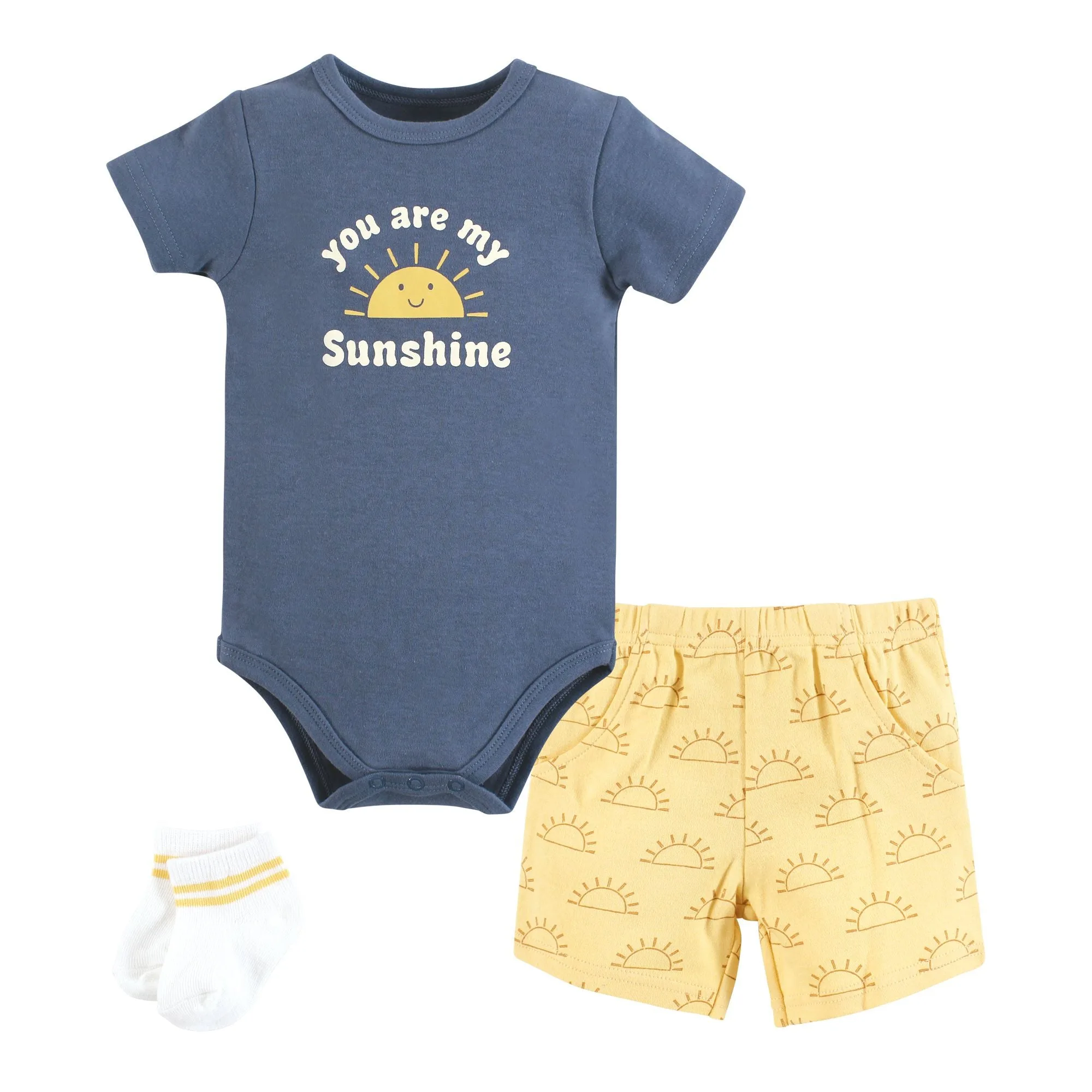 Bodysuit, Shorts und Socken für den Sommer wählen