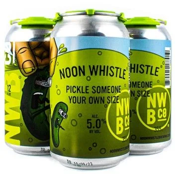 NOON WHISTLE PICKLE SOMEONE YOUR OWN SIZE PICKLE BEER 12oz 4PK CANS