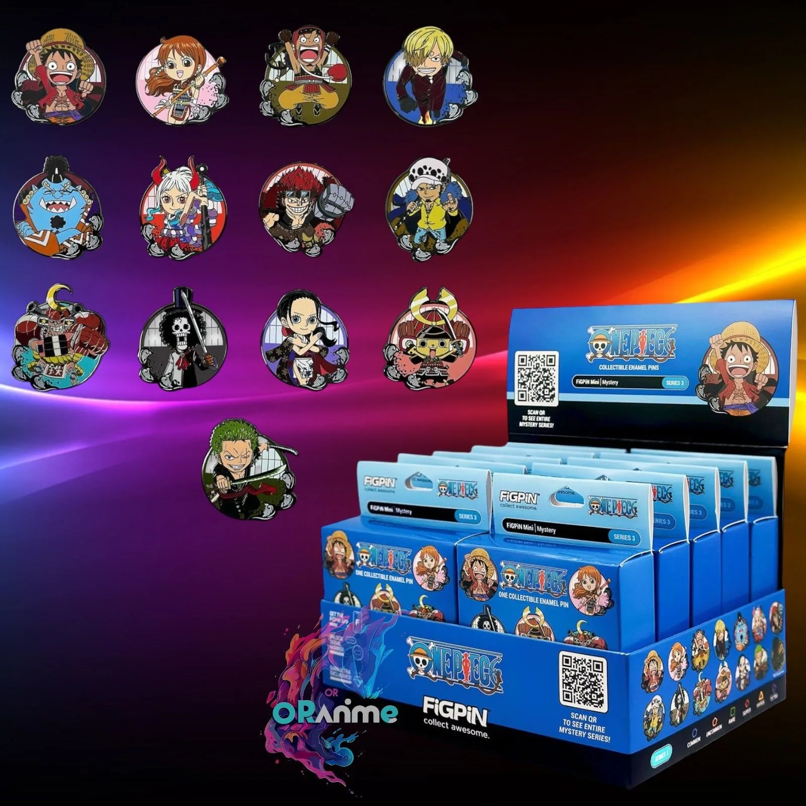 تحليل كامل لصندوق FiGPiN Mystery Mini One Piece Series 3
