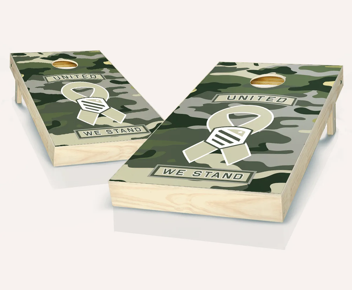 Wooded Camo ou United We Stand Cornhole : lequel l'emporte ?
