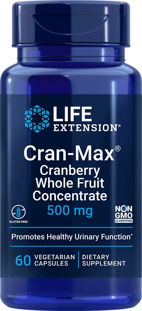 Cran-Max®, 500 mg, 60 capsule vegetariane
