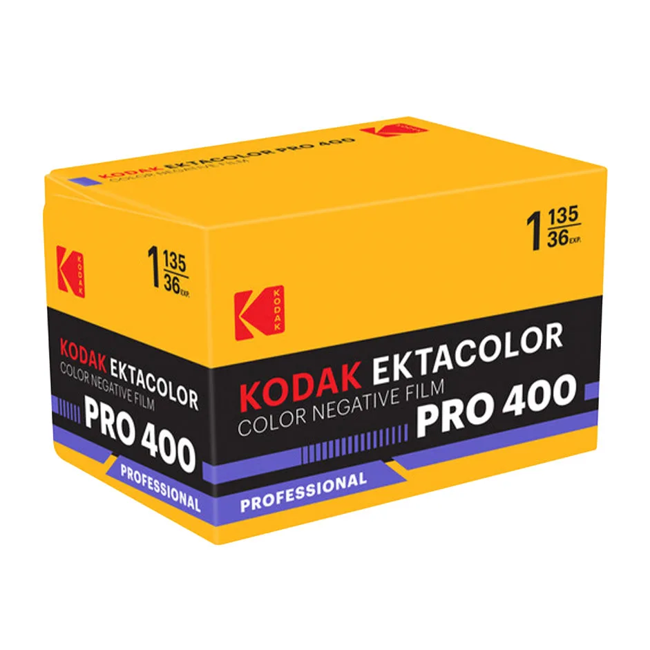 Kodak EKTACOLOR PRO 400 컬러 네거티브 필름 - 35mm 롤 필름, 36컷, 1롤 (ISO 400)
