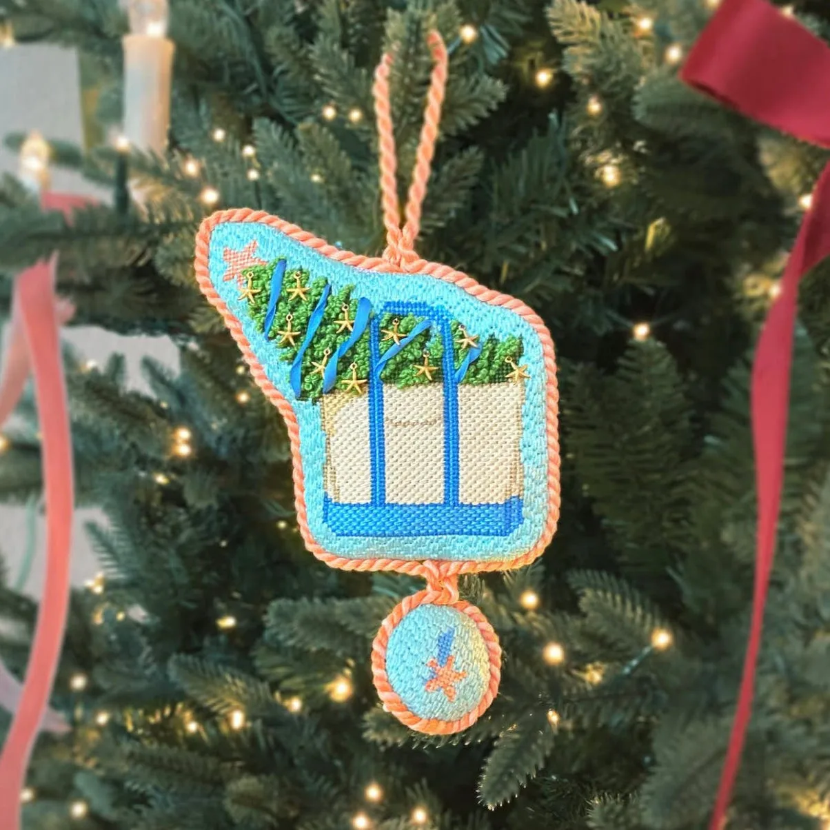 How to Use a Stitch Guide for a Needlepoint Tote Project
