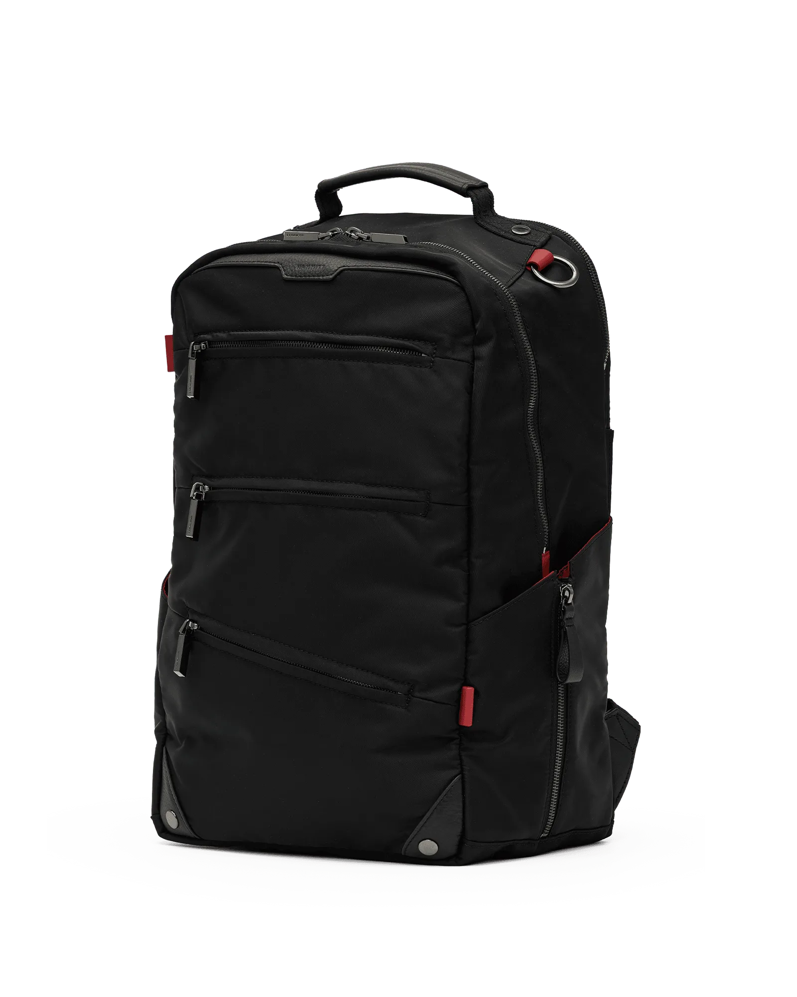 Eden Backpack | Black Nylon/Gunmetal