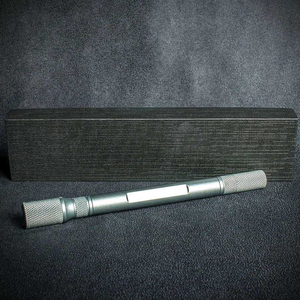 Black Titanium Cigar Drill Spike Nubber & Double Punch - Draw Enhancer Tool