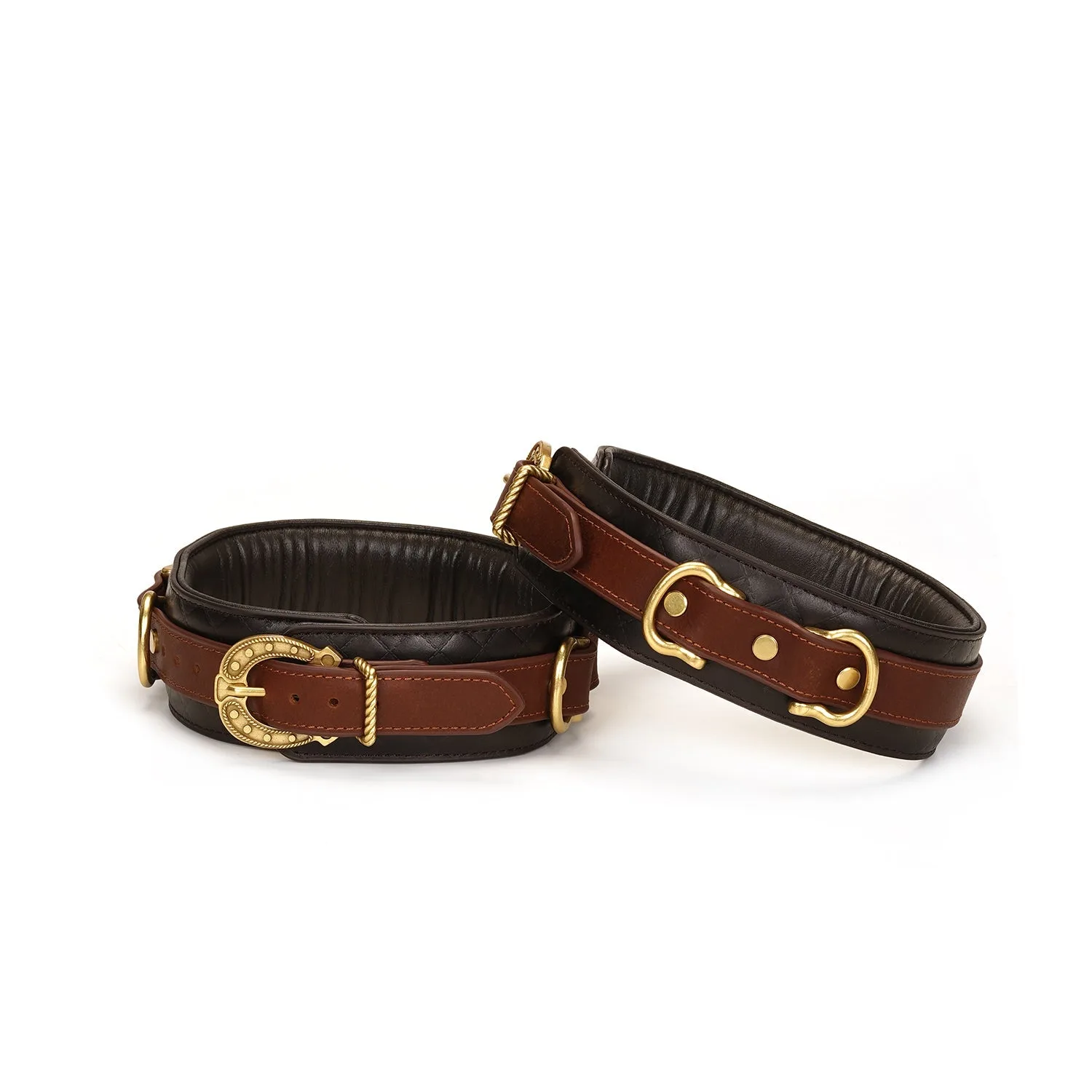 Leather Thigh Cuffs with Vintage Hardware: Sizing & Fit Guide