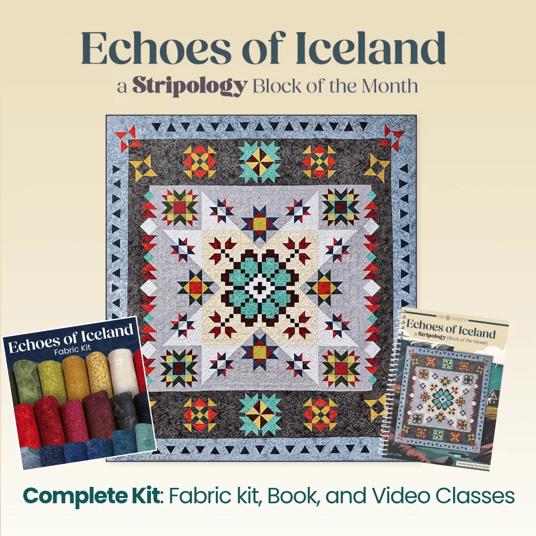 Echoes of Iceland BOM - Complete Kit (Fabric, Book, & Video Classes)