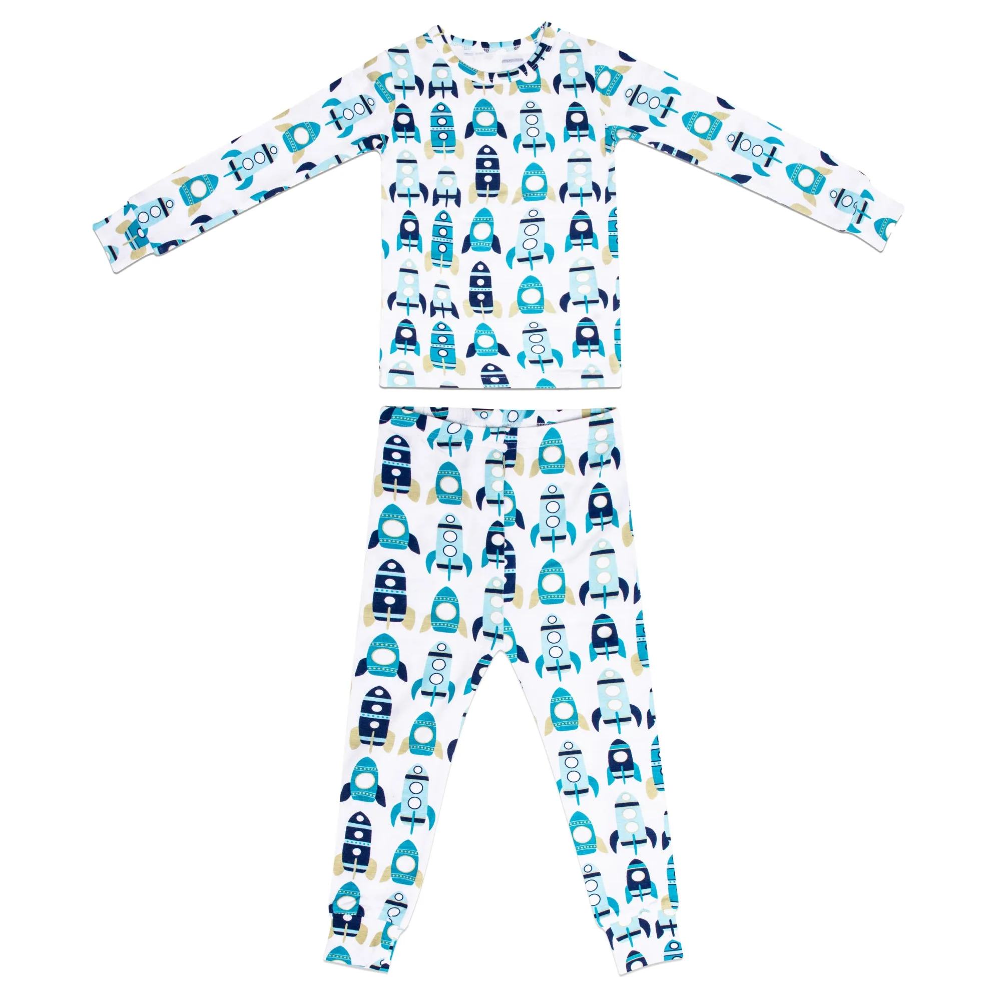 Sleeping Baby Rocket Two-Piece Pajama Set