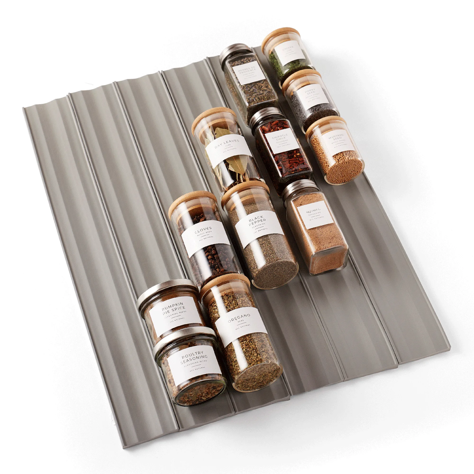 SpiceLiner® Spice Drawer Organizer, Gray