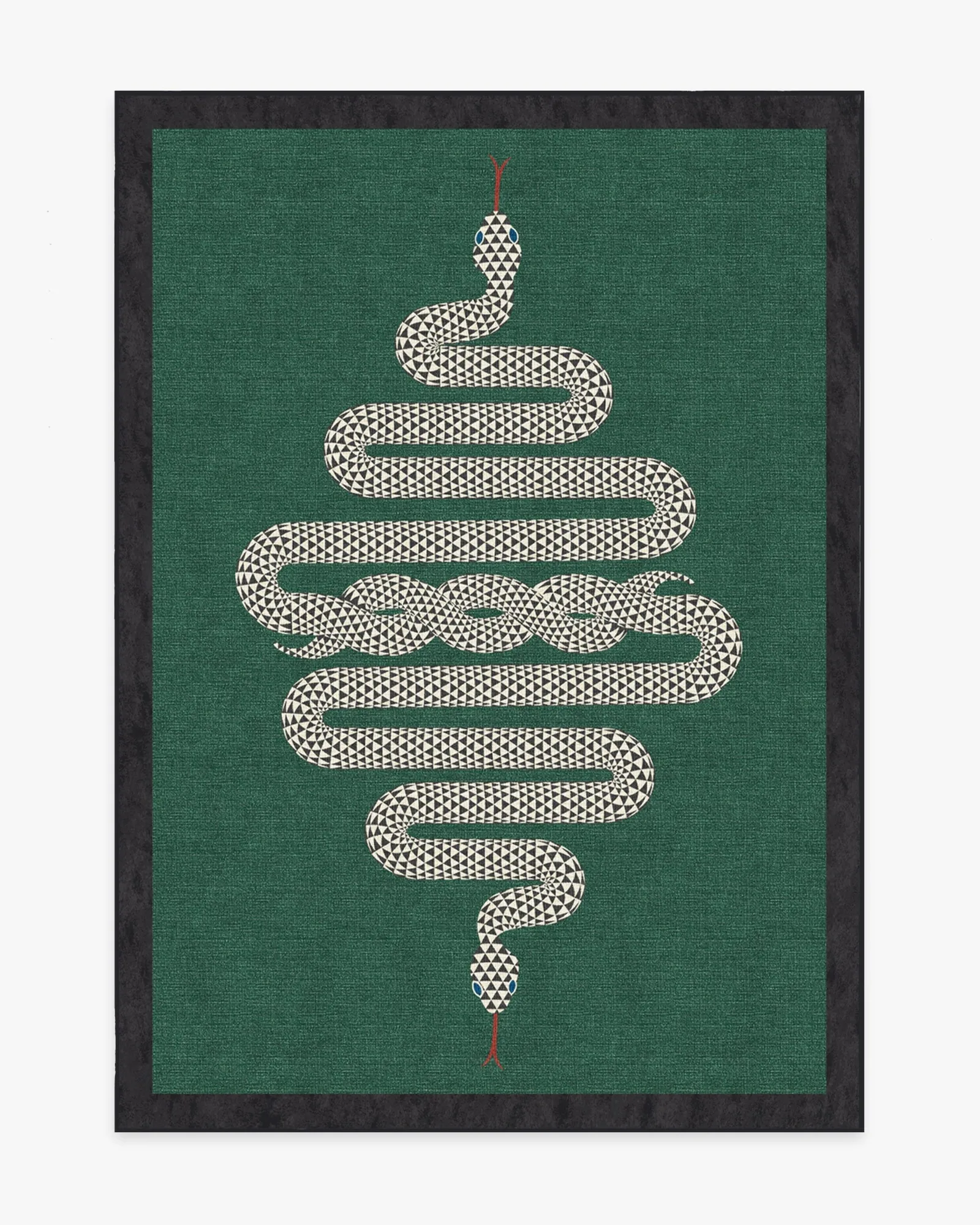 So stylen Sie den Venom Emerald Teppich von Jonathan Adler