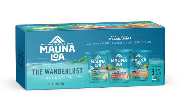 Flavored Macadamias - The Wanderlust Collection Flavored Cups