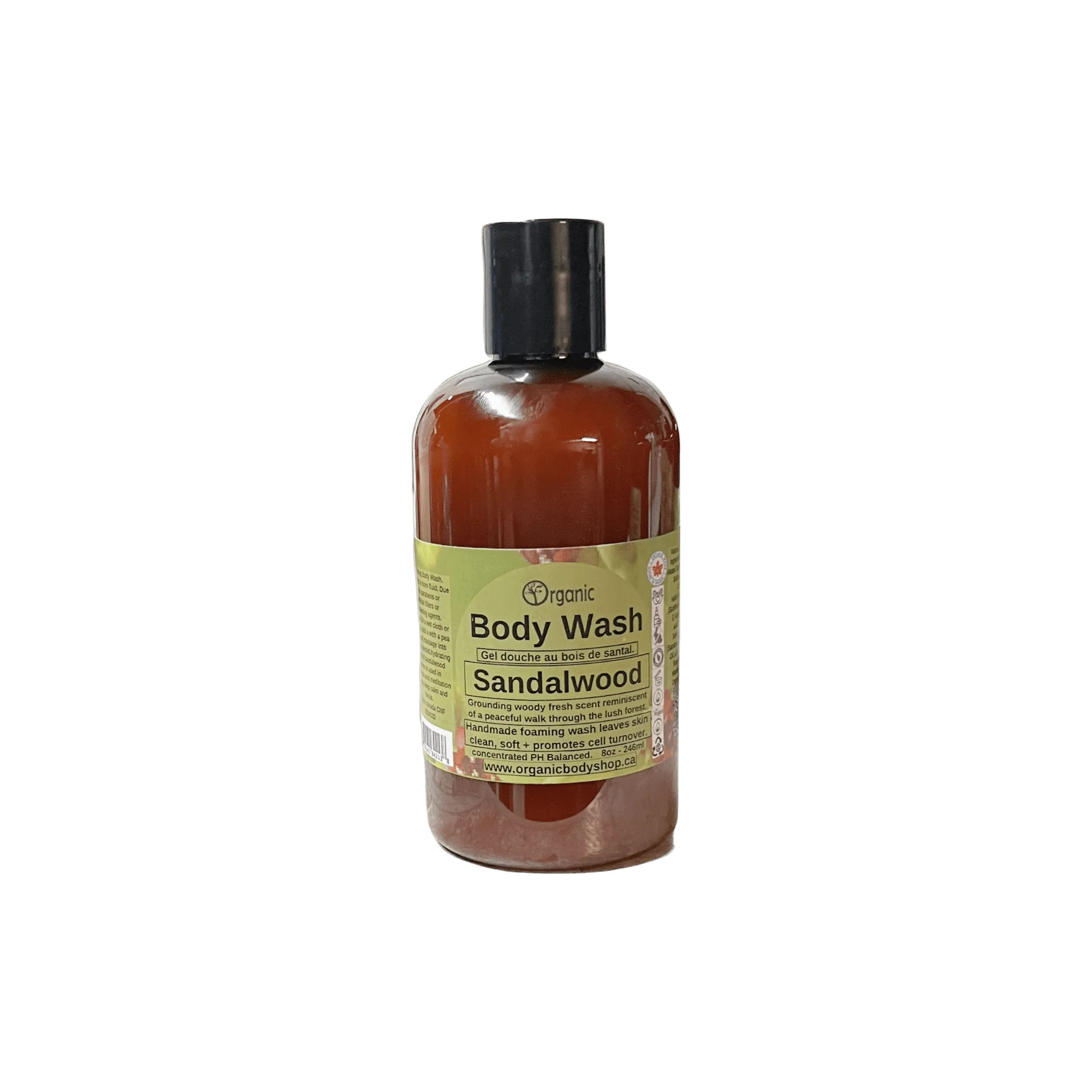 Sandelhout Body Wash. Houtachtig fris