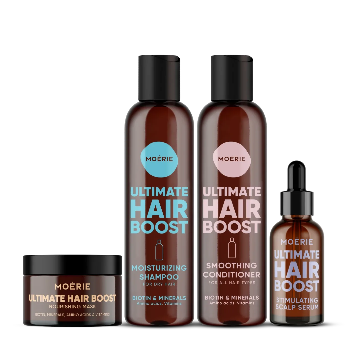 เซ็ตเพิ่มความชุ่มชื้น Hair Boost Trio + เซรั่มกระตุ้นหนังศีรษะ