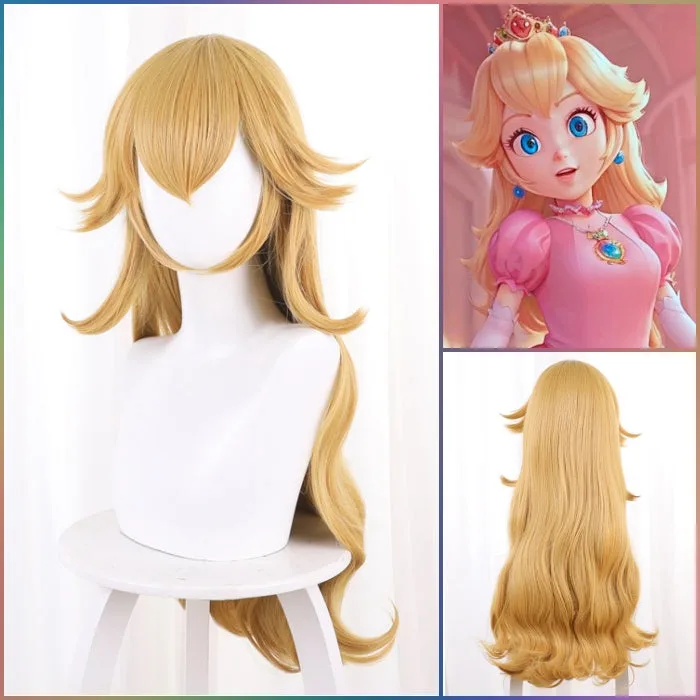 Princess Peach Super Mario Cosplay Hair Wig