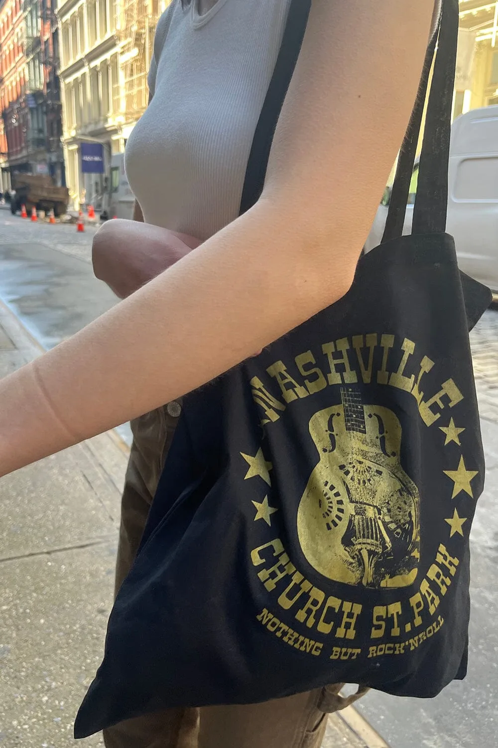 Nashville vs Nothing But Rock'n Roll Tote Bag