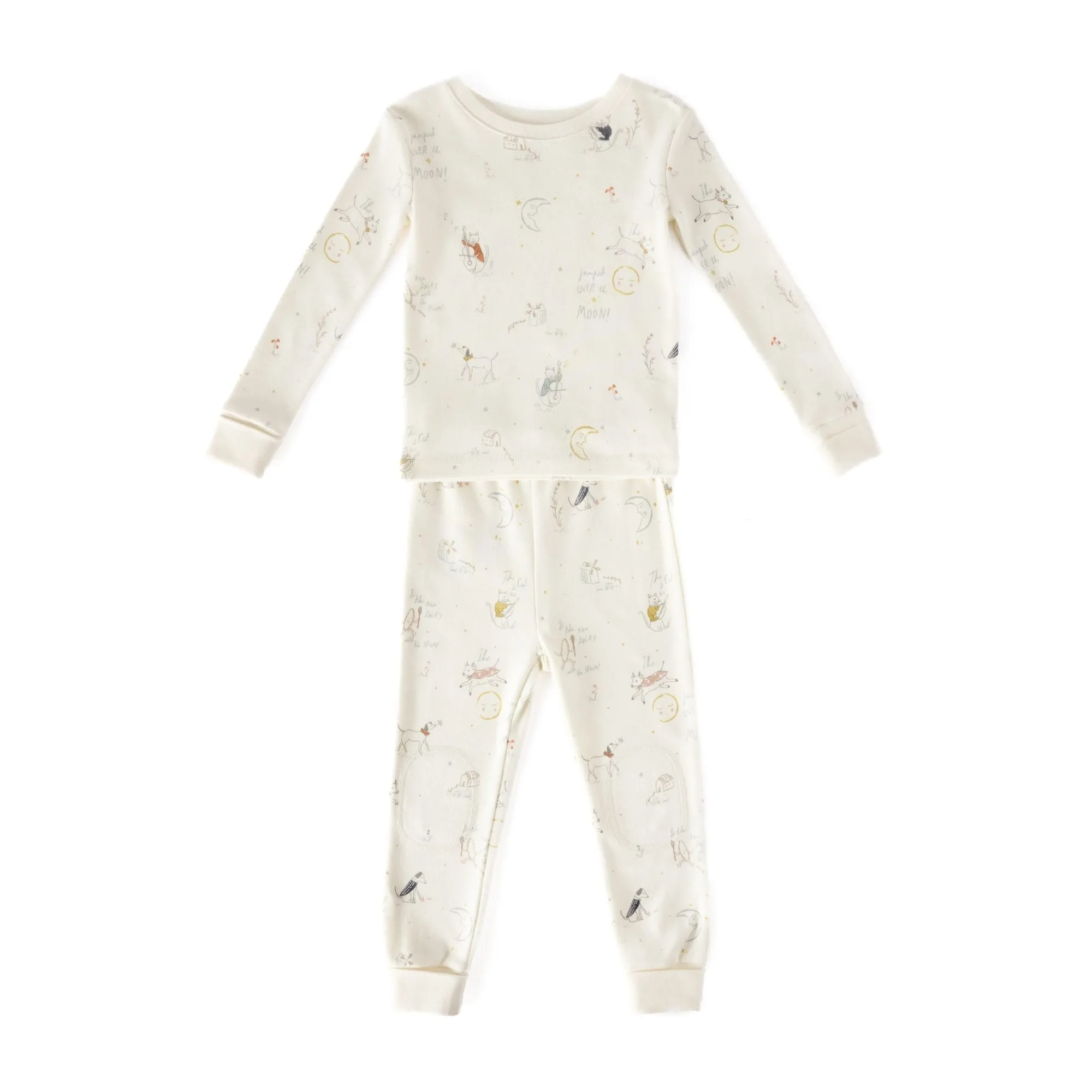 Ribbed Toddler Pajama - Over the Moon