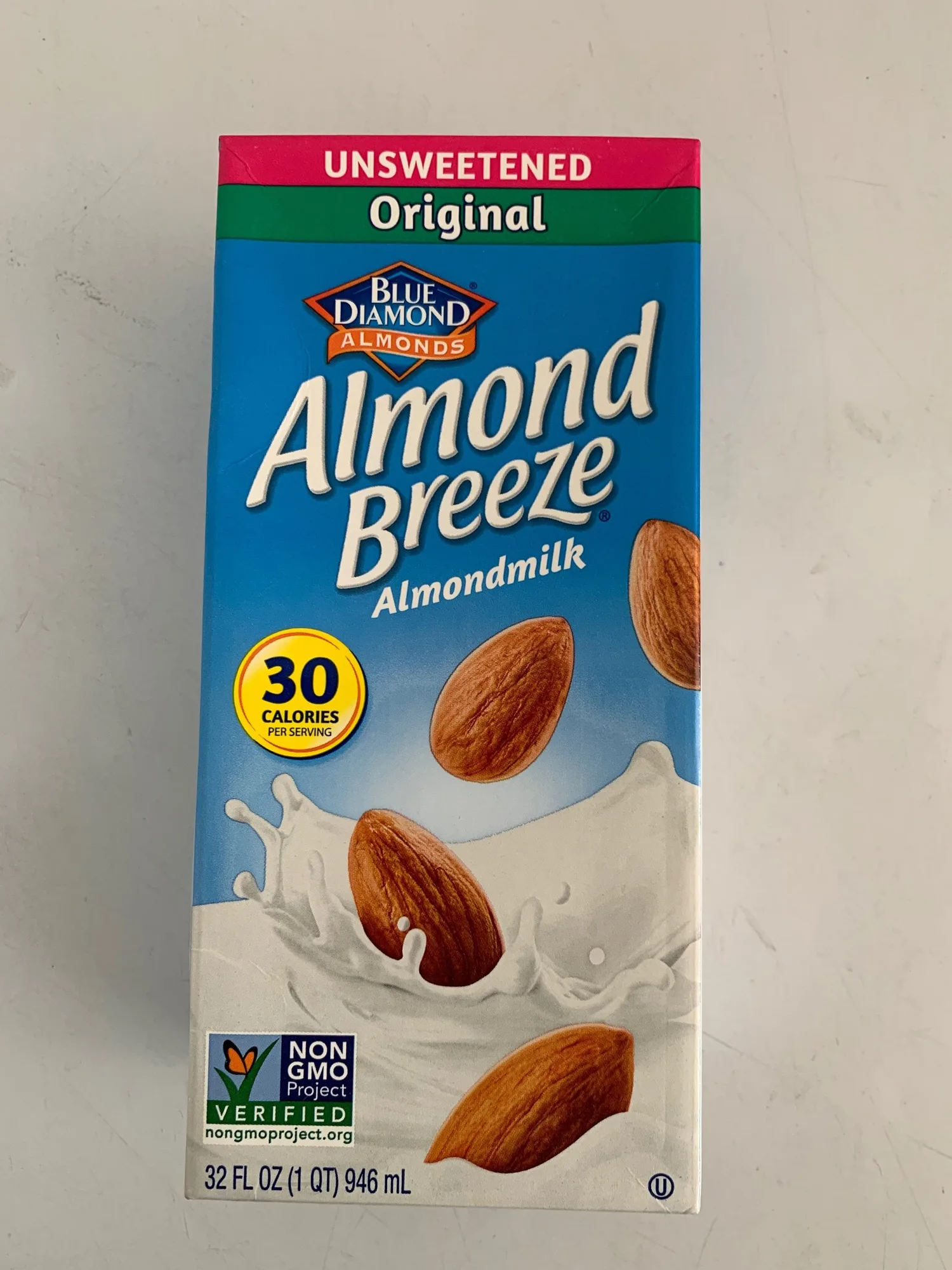 Lait d'amande non sucré Almond Breeze, 1 quart