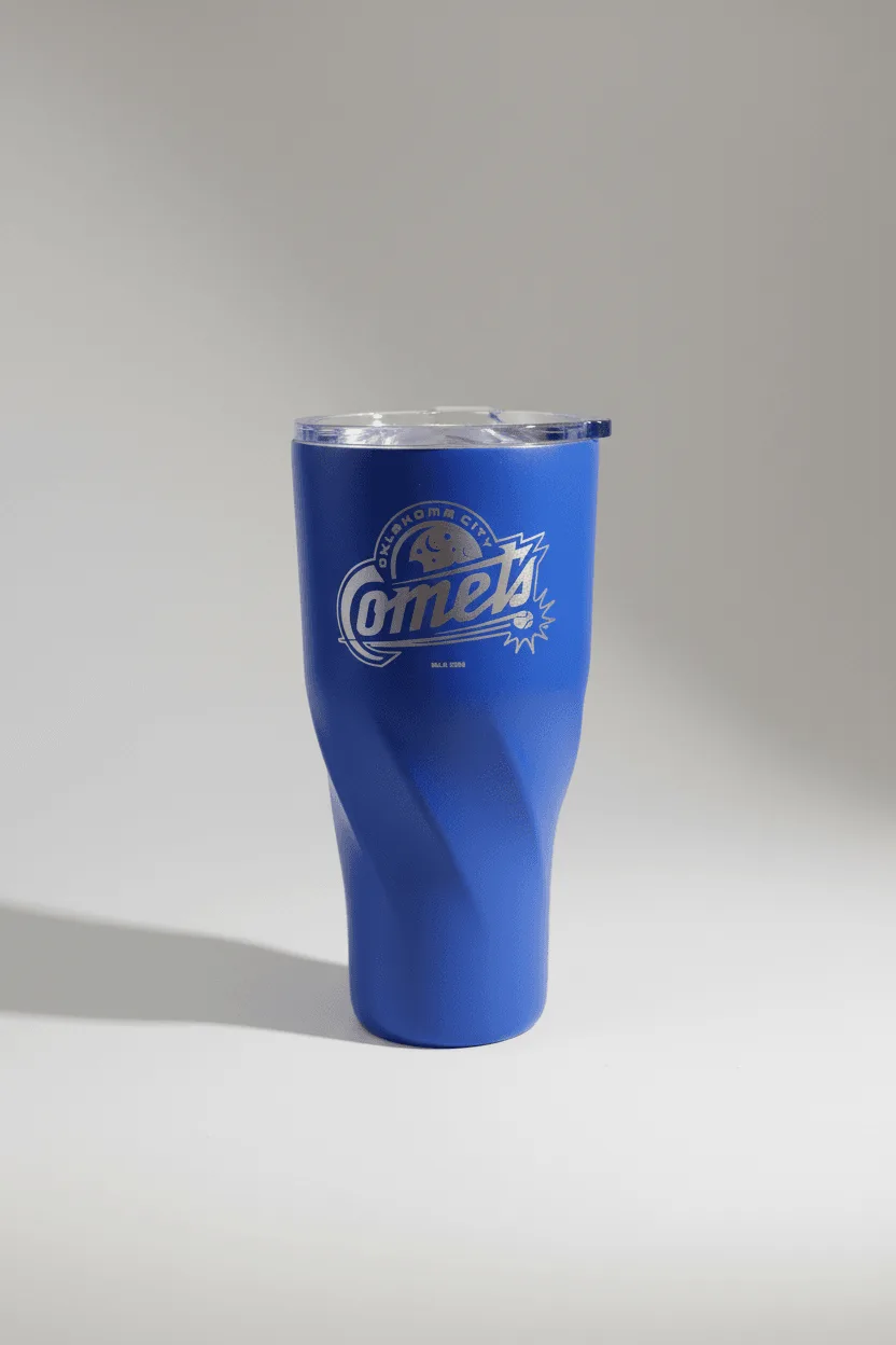 كوب OKC Comets 20 أونصة أزرق بشعار رئيسي