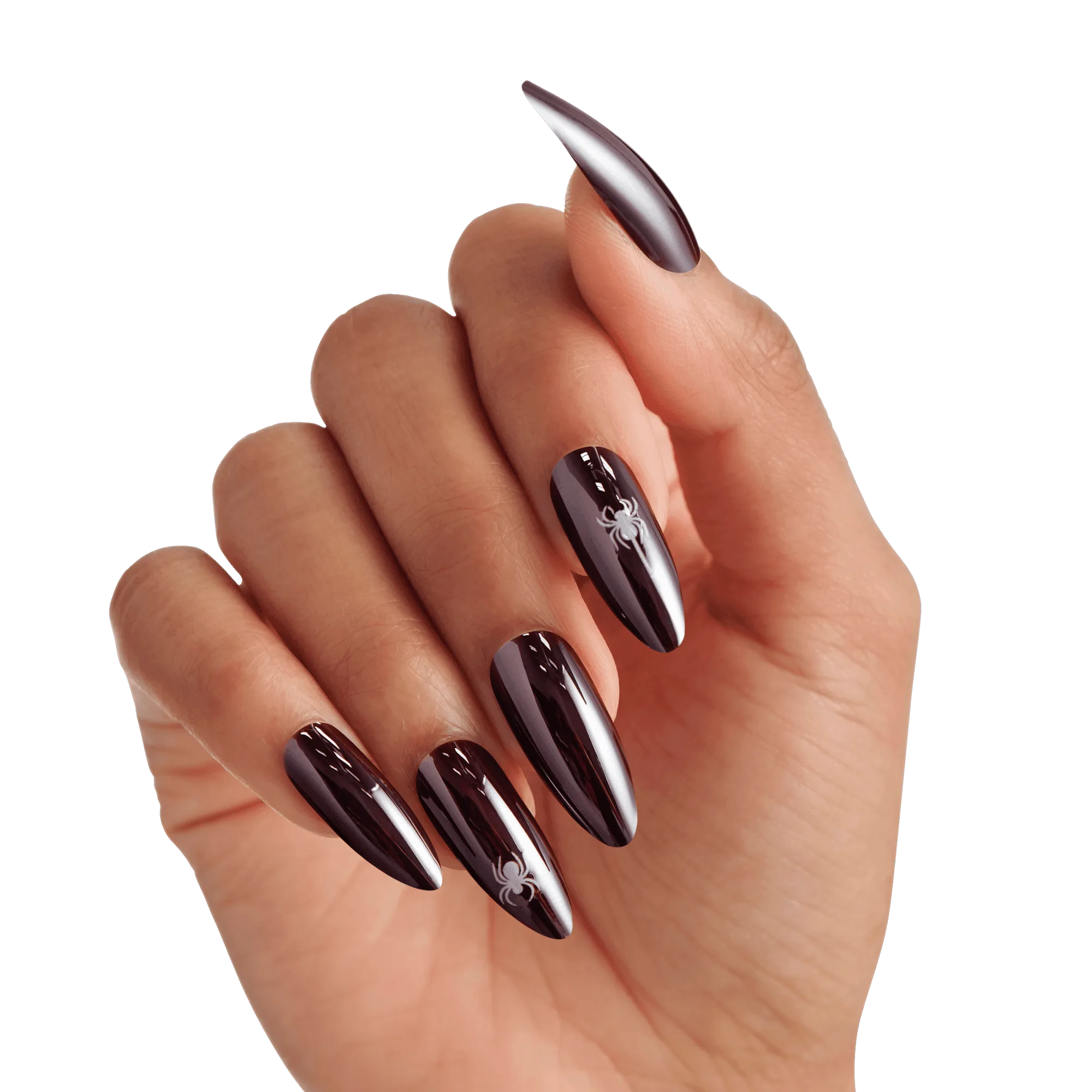 Kiss Voguish Fantasy Halloween Press On Glue Nails - Cosmic Area