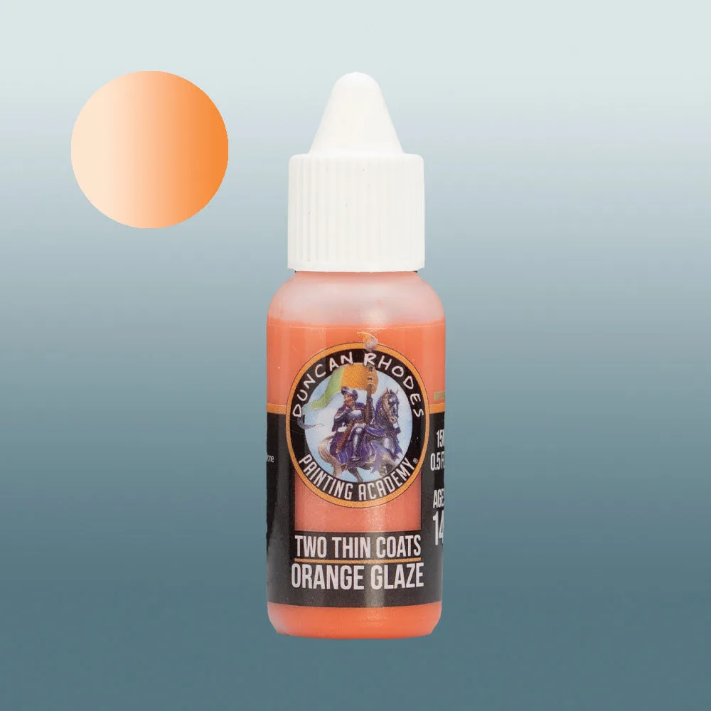 How to Paint Orange Glaze Acrylic on Scale Models