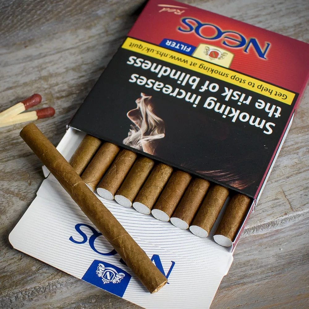 Neos Mini Red (Vanilla) Filter Cigars - Pack of 10