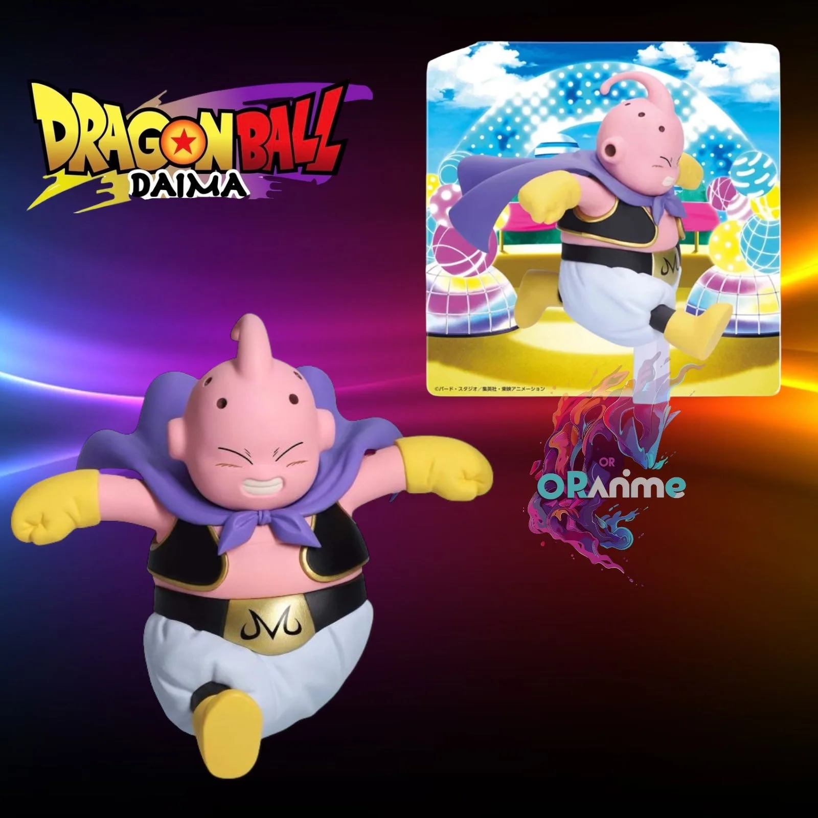 BanPresto Dragon Ball Daima Figura de Majin Buu con Panel