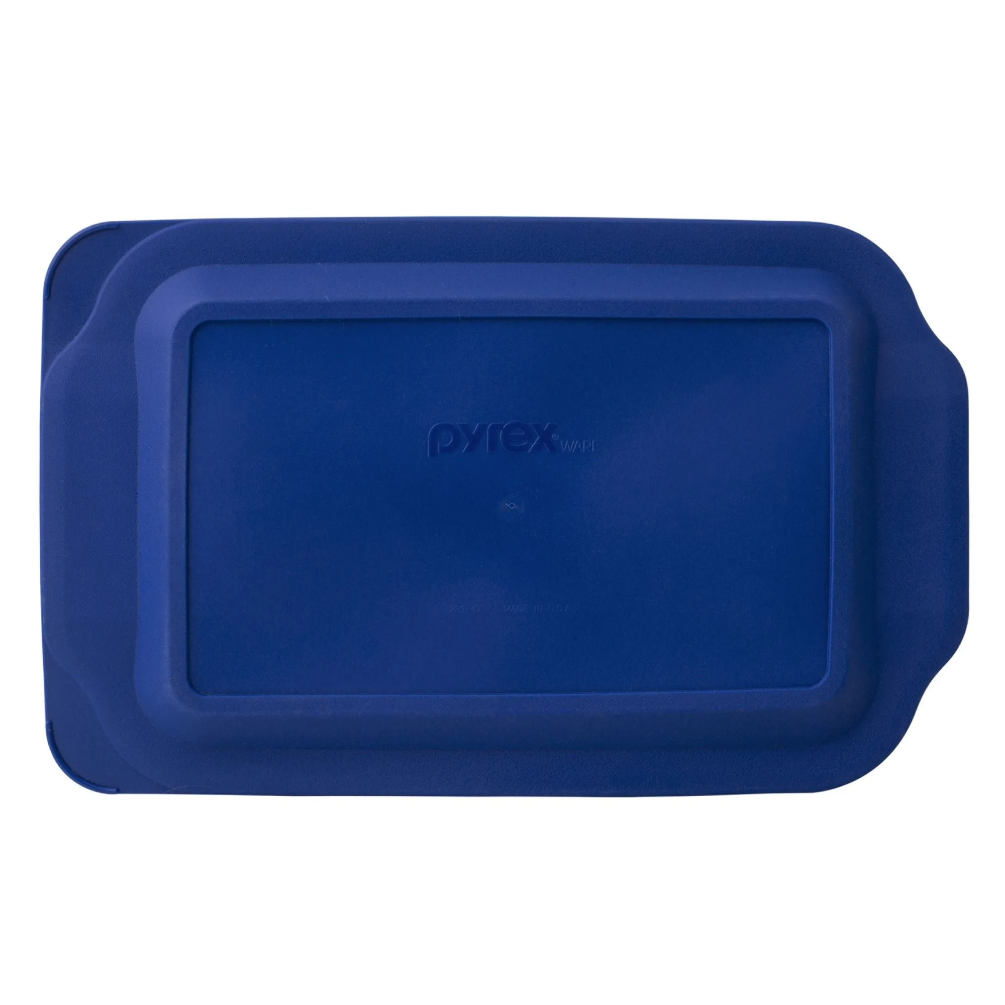 Tapa de plástico azul Pyrex® para la colección Watercolor, fuente rectangular de horno de 3 cuartos