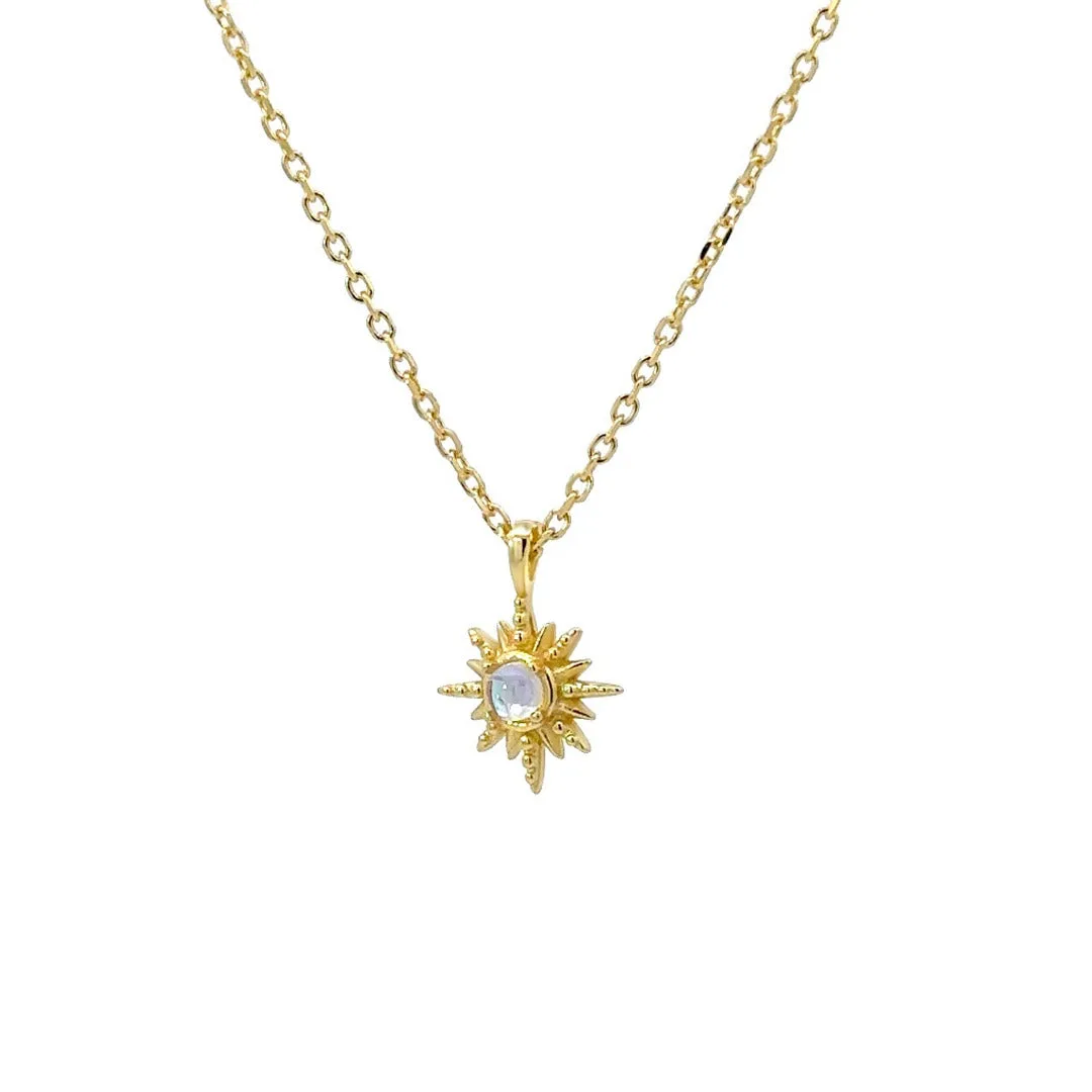 Ster Maansteen ketting