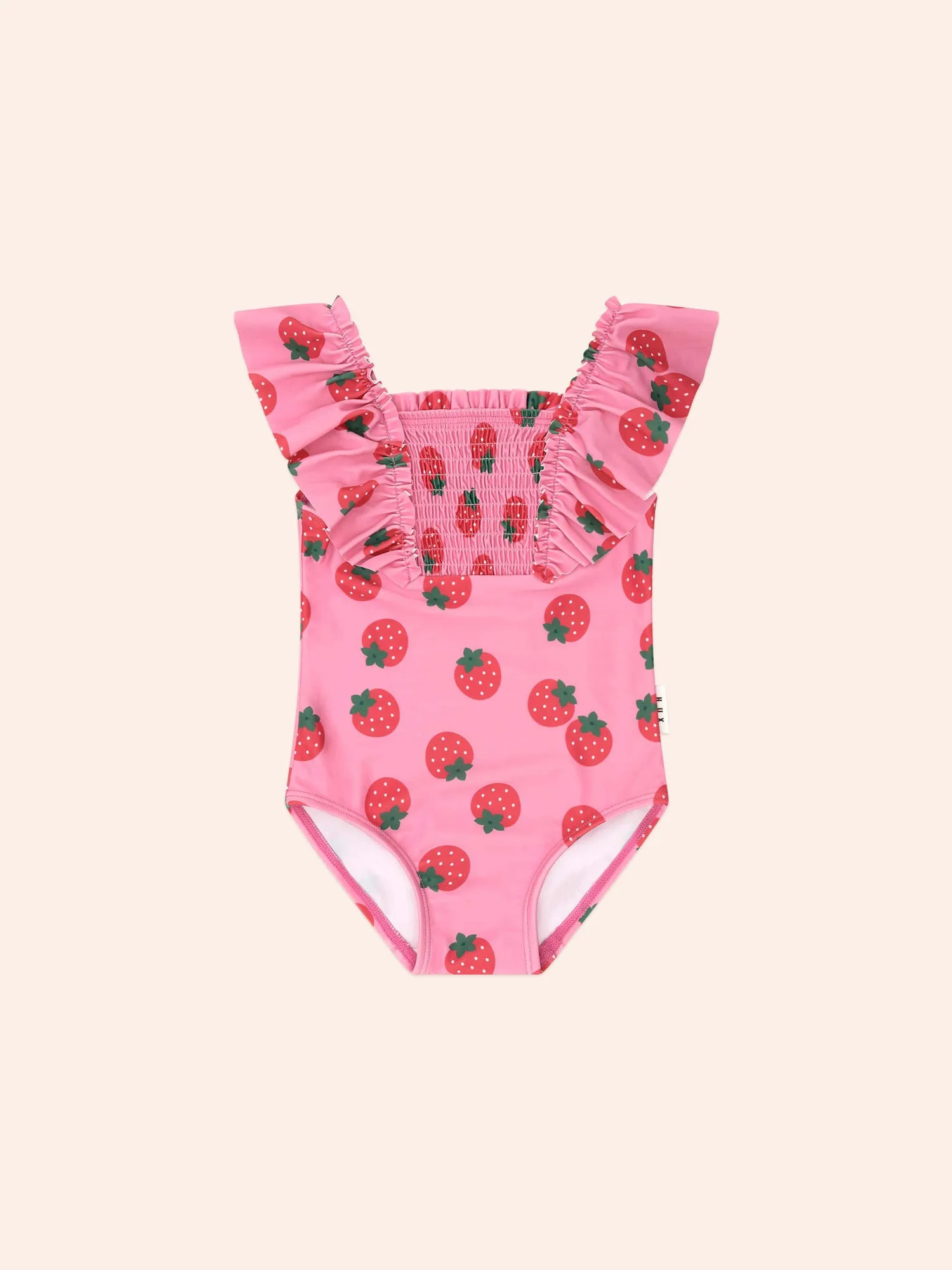 Strawberry Fields Forever Badeanzug mit Raffungen