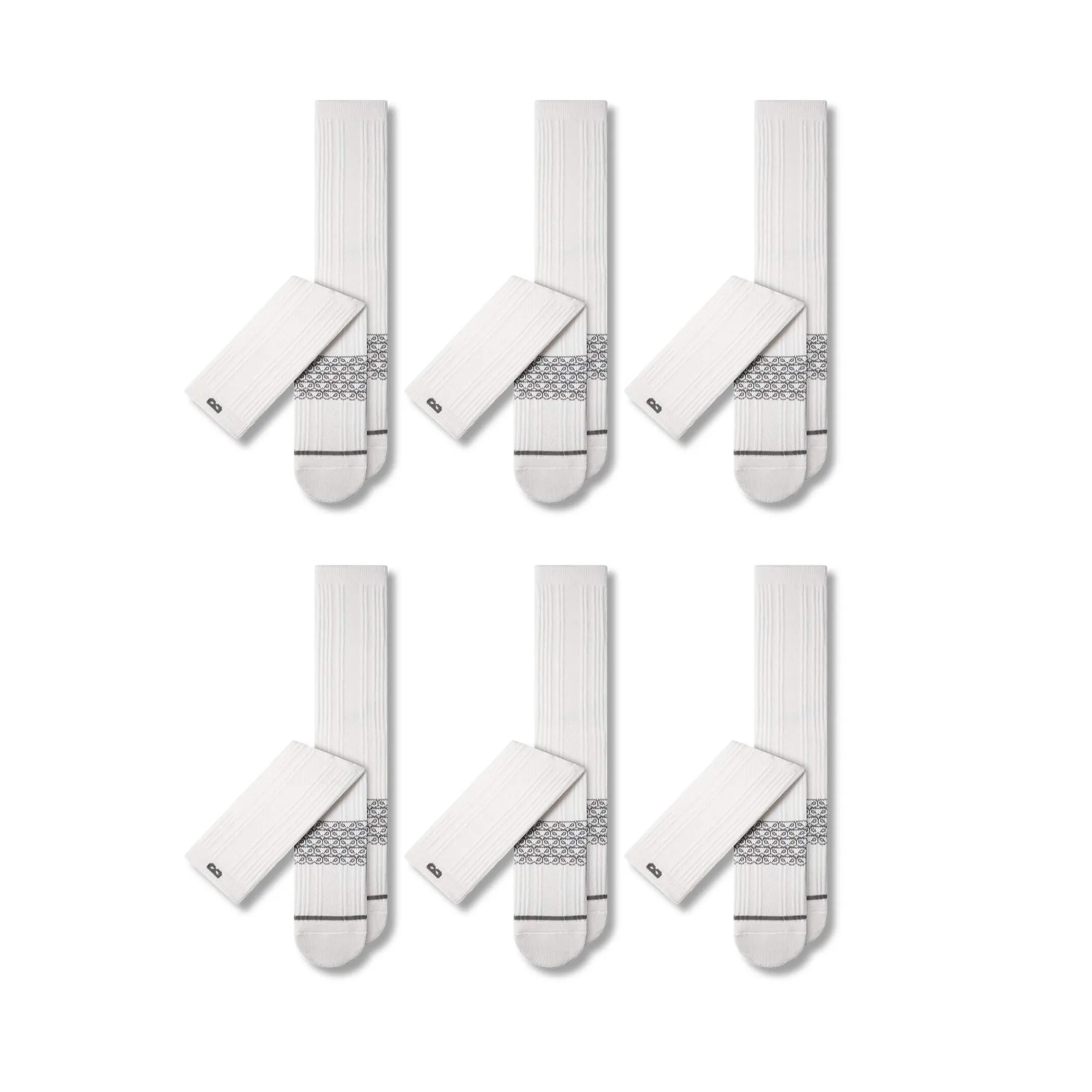 4-Way Stretch Cushion Crew (6-Pack)