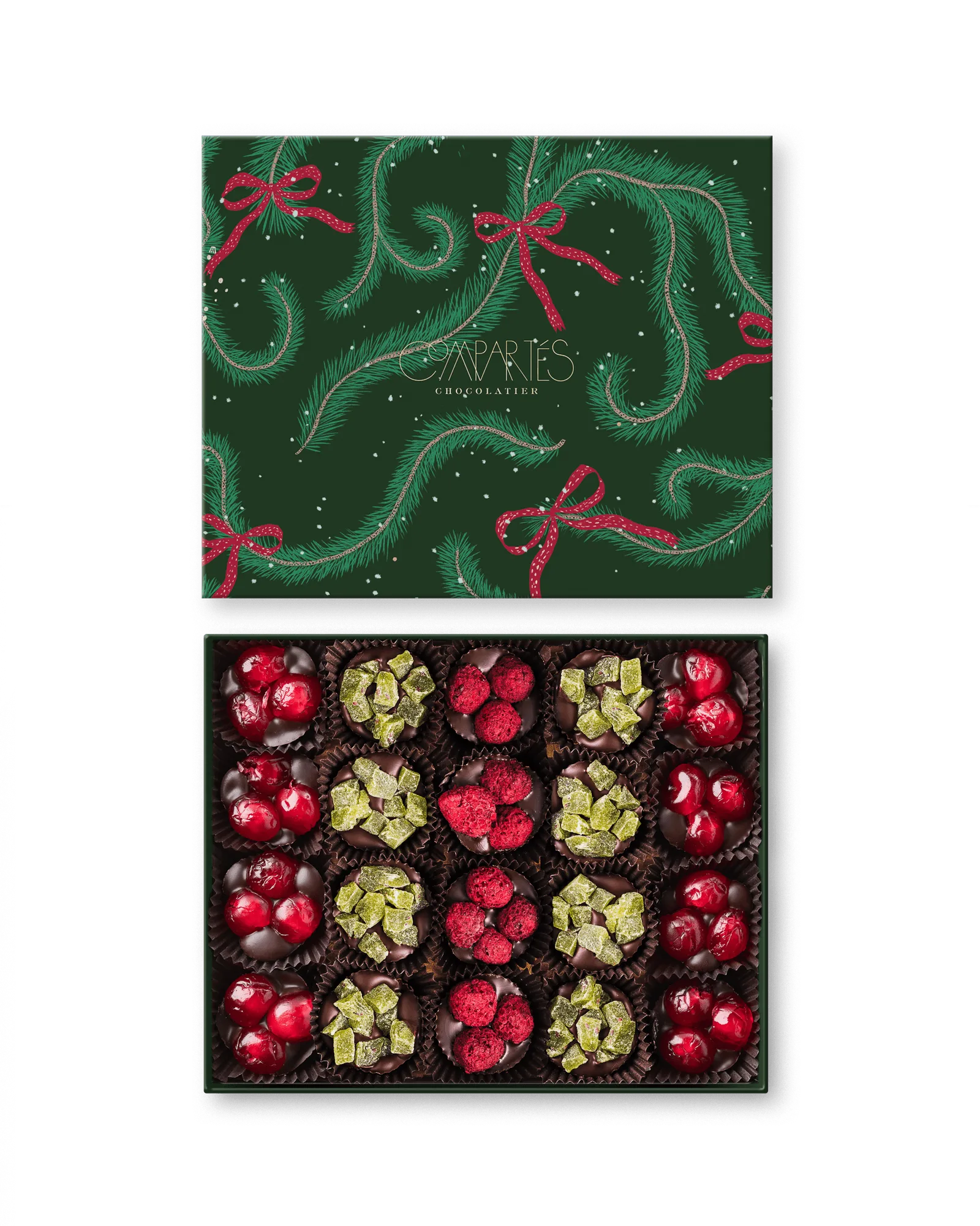 Vegan Holiday Dark Chocolate Cluster Gift Box - Ships 11/2
