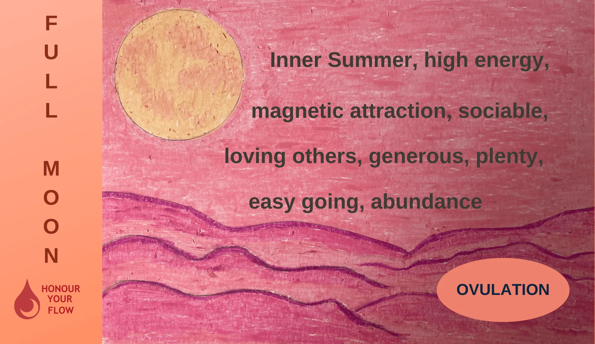 HYF Menstrual Phases Fridge Magnet - Full Moon
