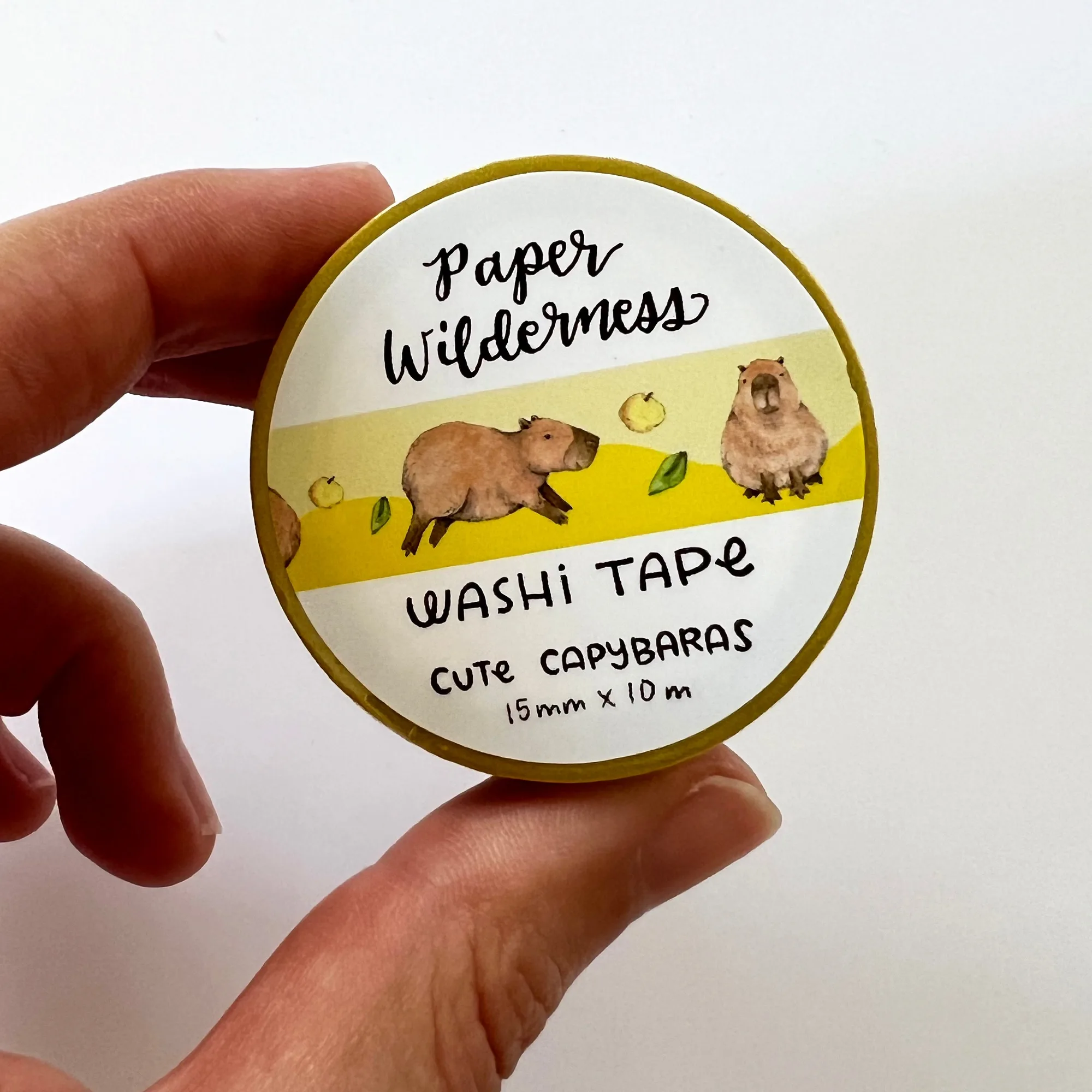 Cute Capybaras 15mm Washi Tape