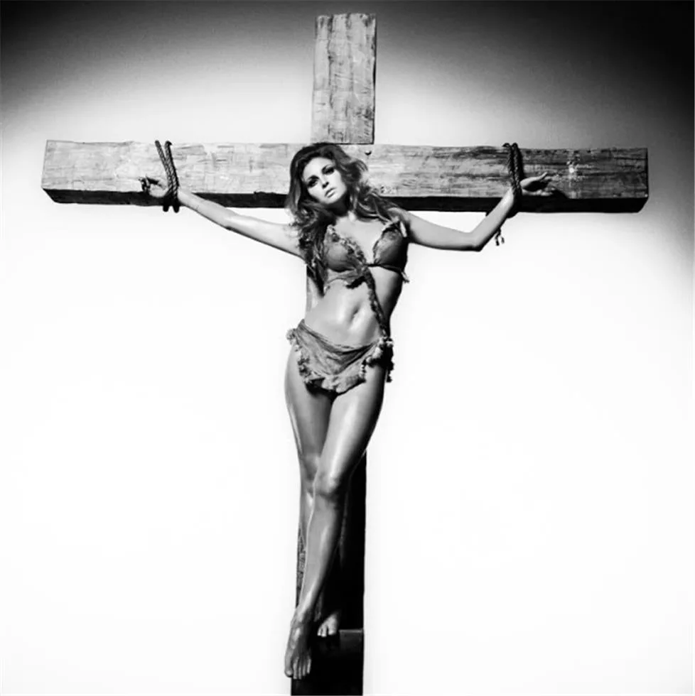 Raquel Welch, On The Cross