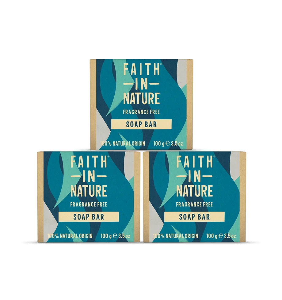 3 x Fragrance Free soap bars