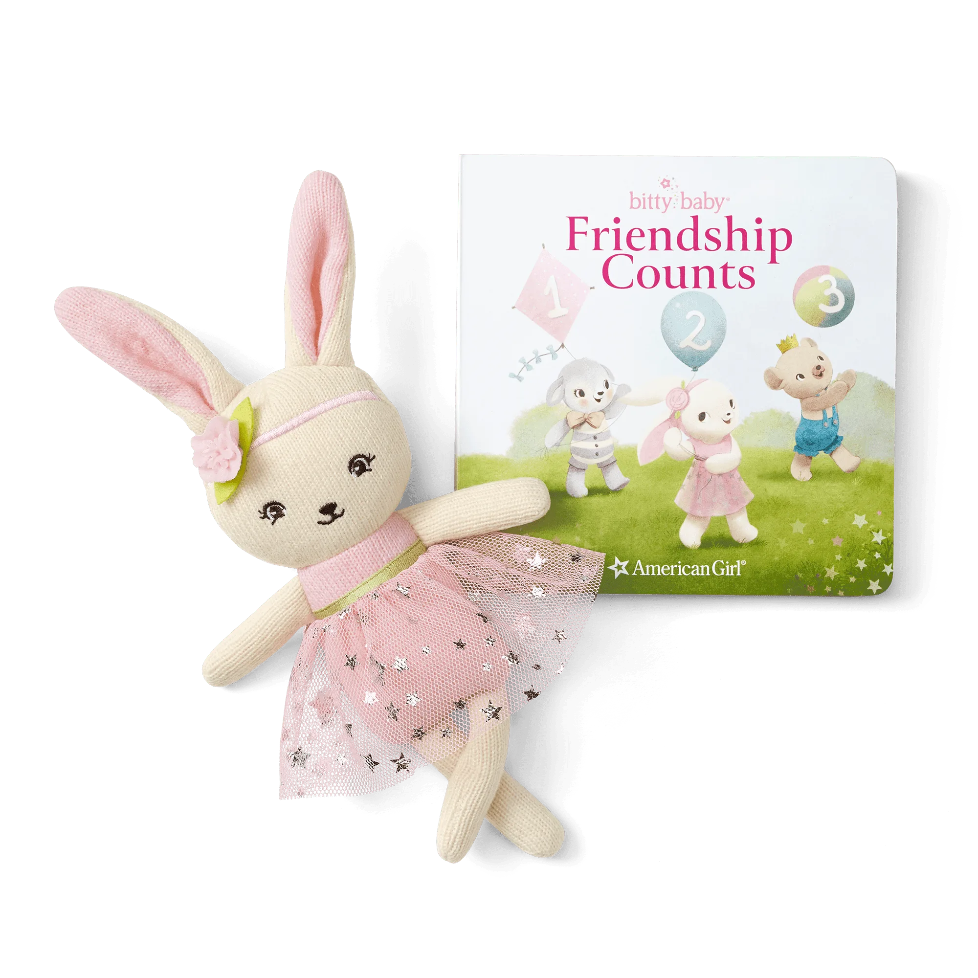 Bitty's™ Bunny Friend & Friendship Counts Board Book