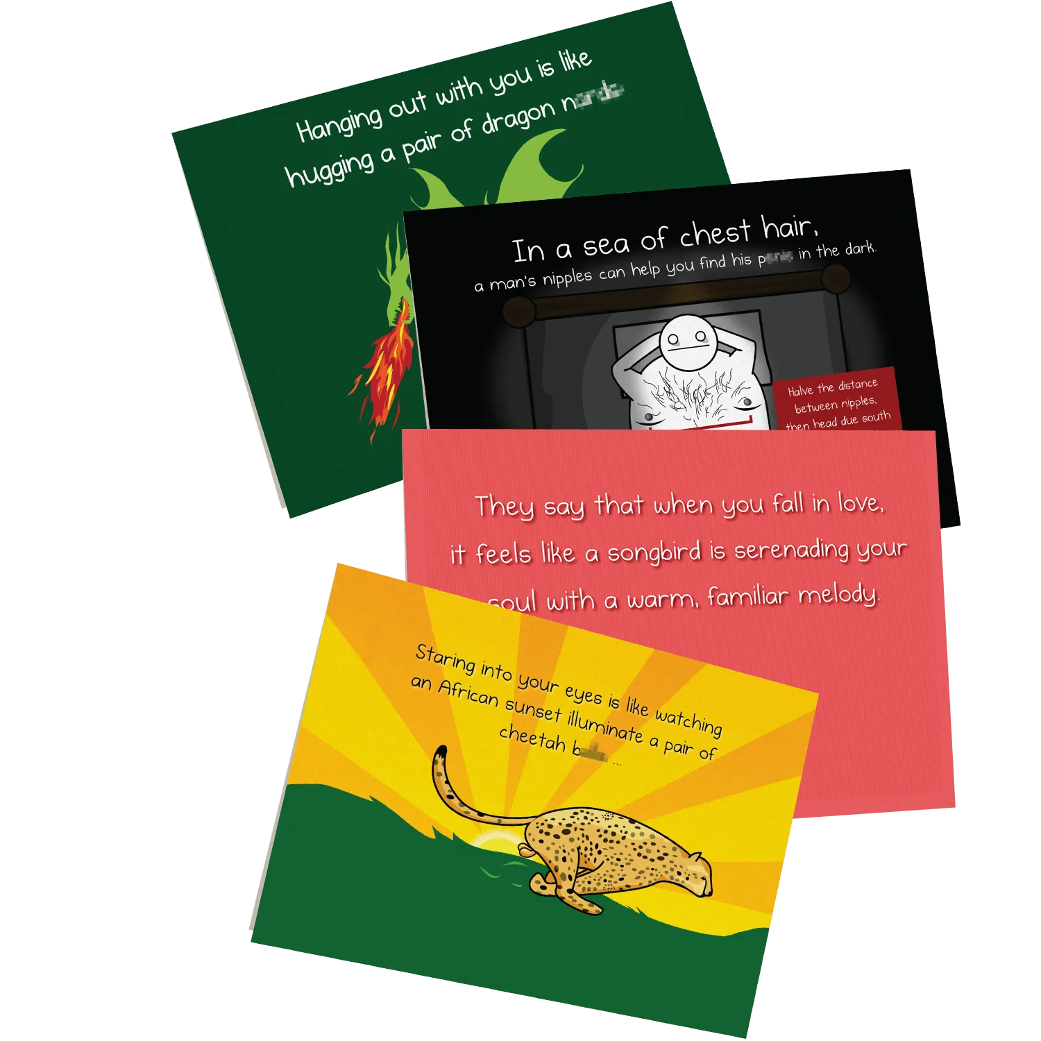 NSFW Love & Friendship Cards Vol. A - 4 pack