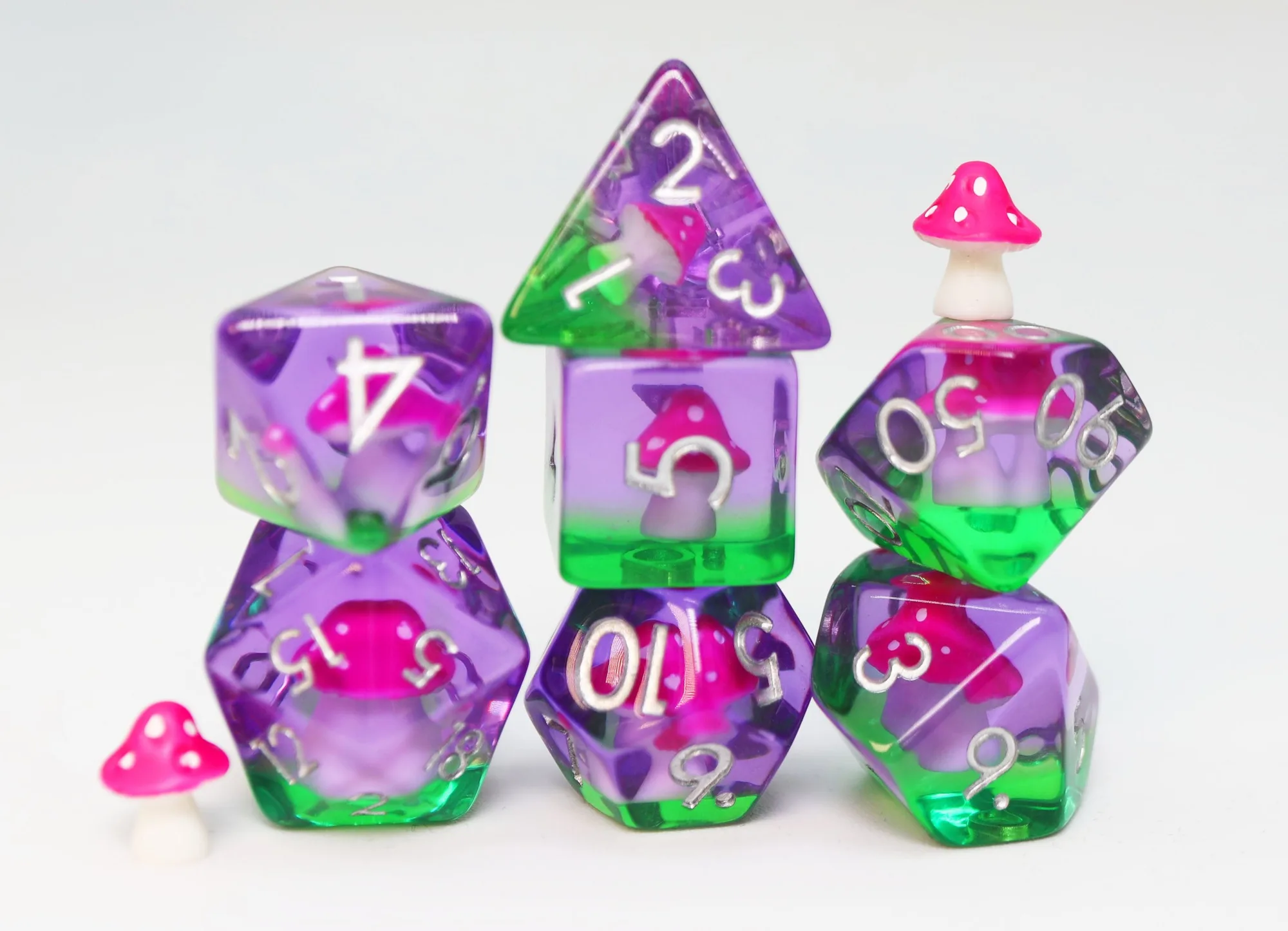 Fae Mushrooms RPG Dice Set